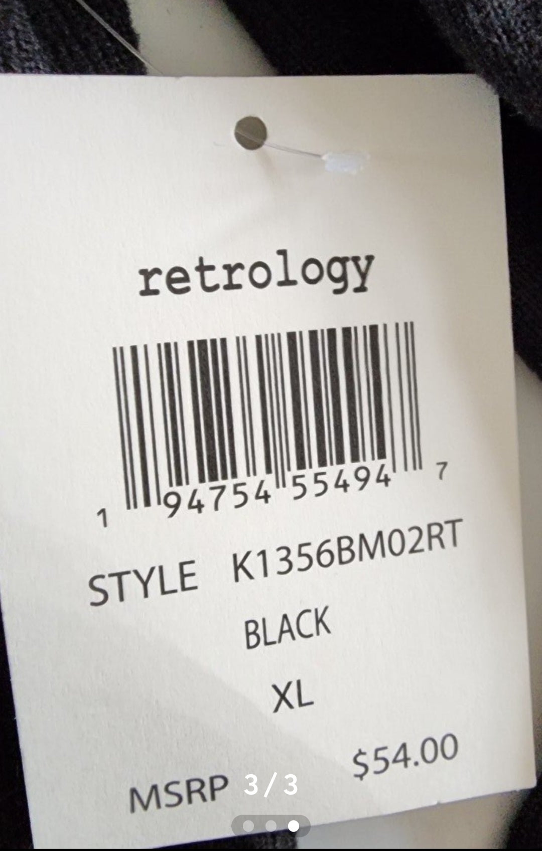 Women's Retrology Black Sweater with Gold beads XL