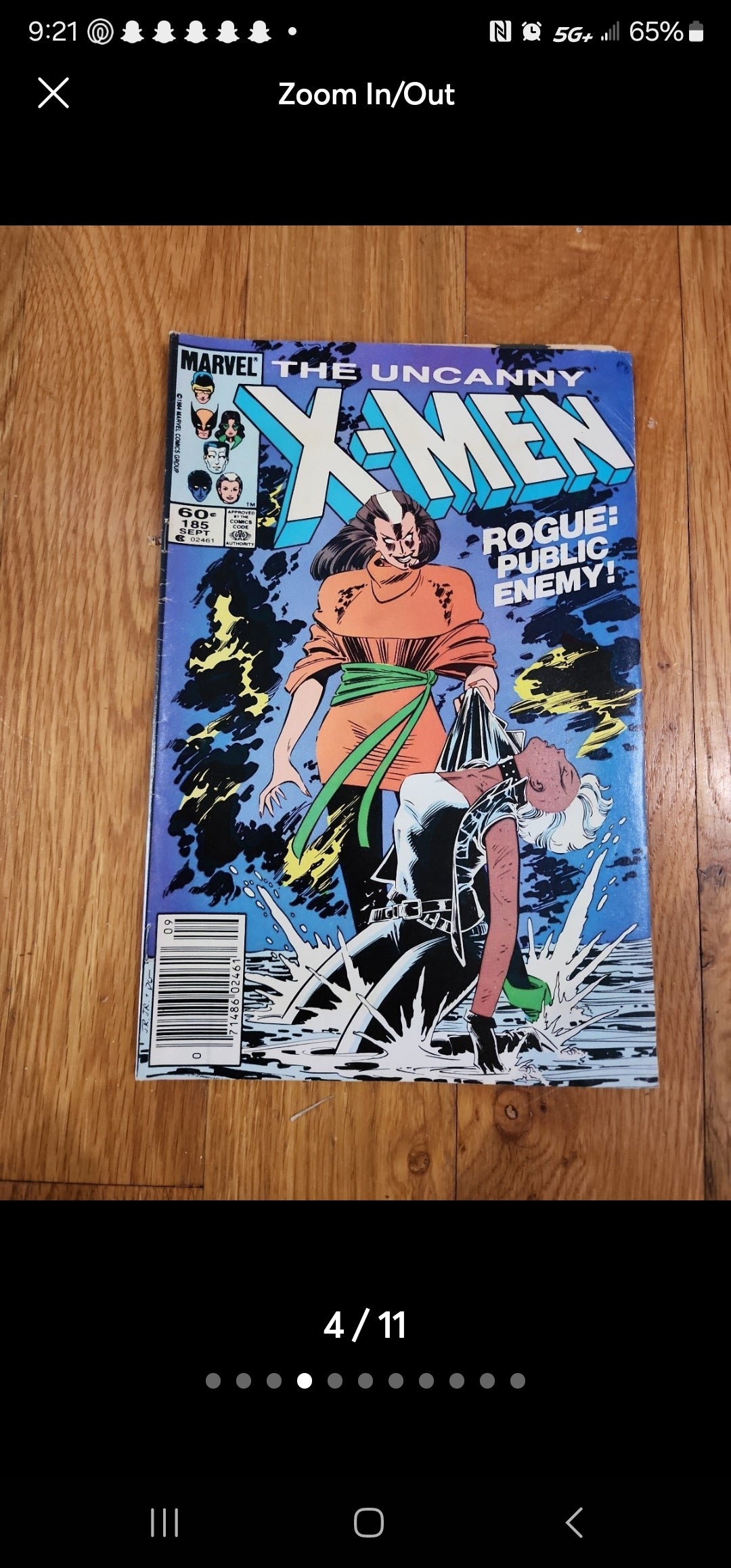 2 Marvel Comic Books Uncanny X-Men & 185 1984 New Defenders 136  1984