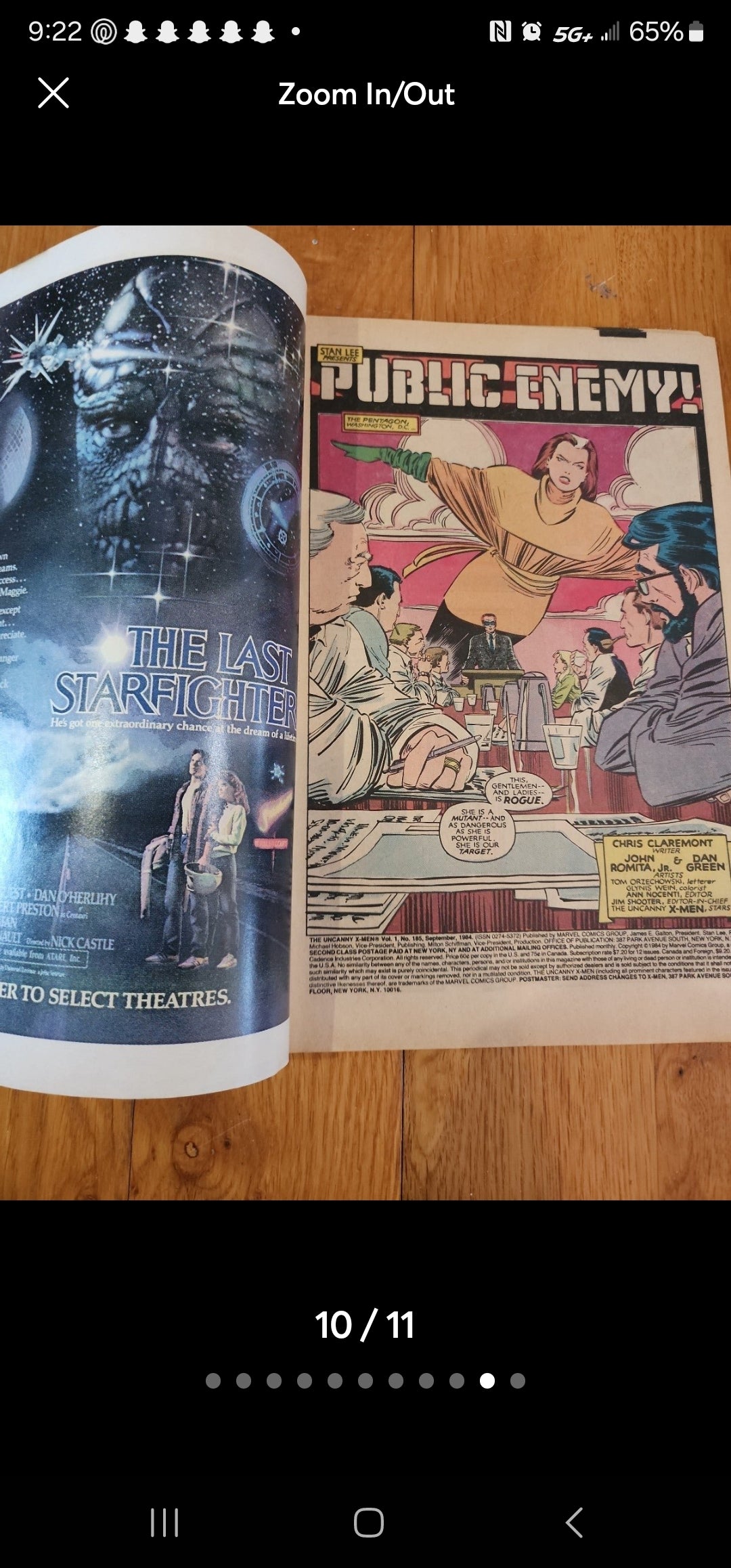 2 Marvel Comic Books Uncanny X-Men & 185 1984 New Defenders 136  1984