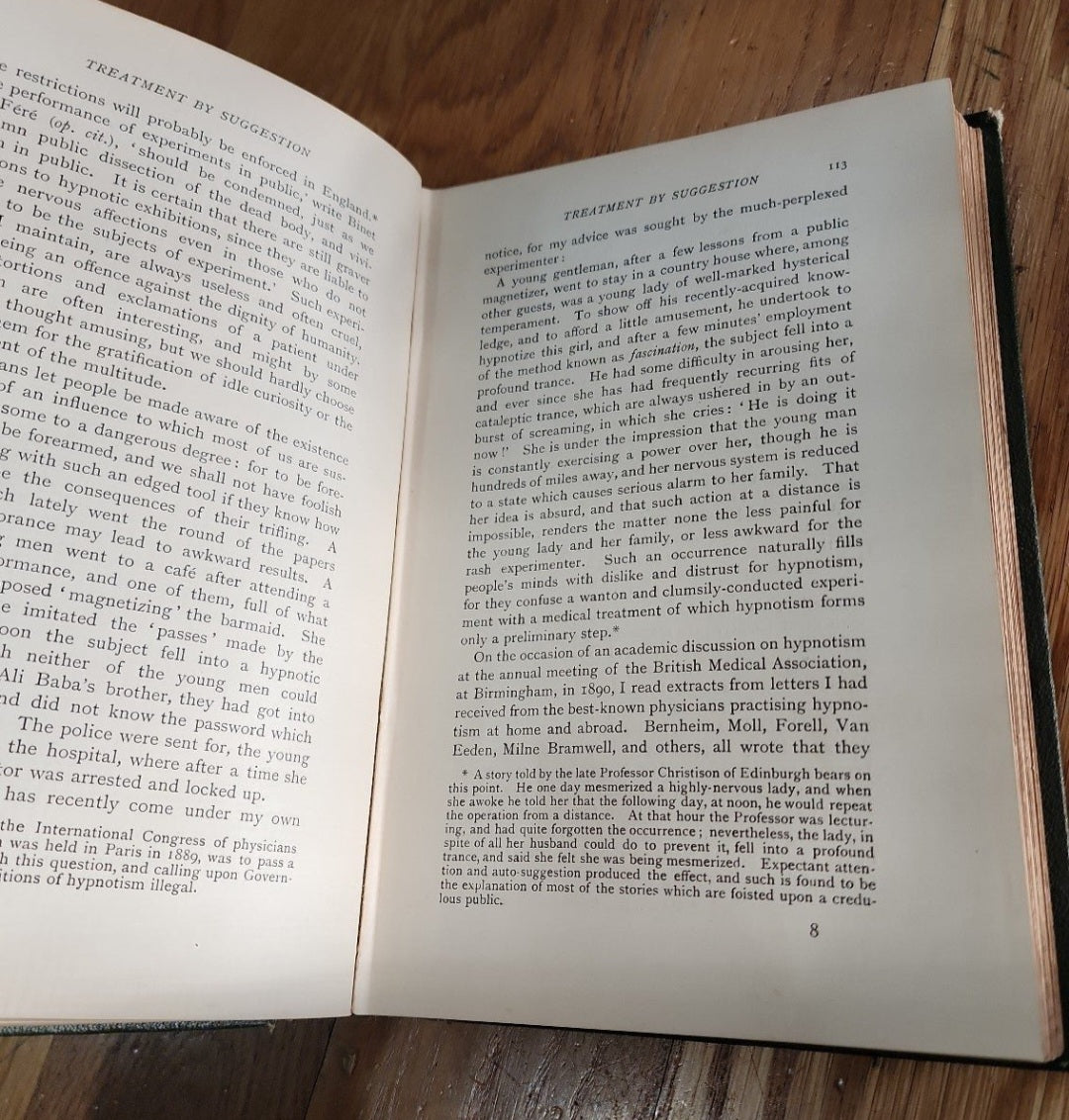 Treatment by Hypnotism & Suggestion Psycho-Therapeutics 4th Edition Lloyd Tuckey