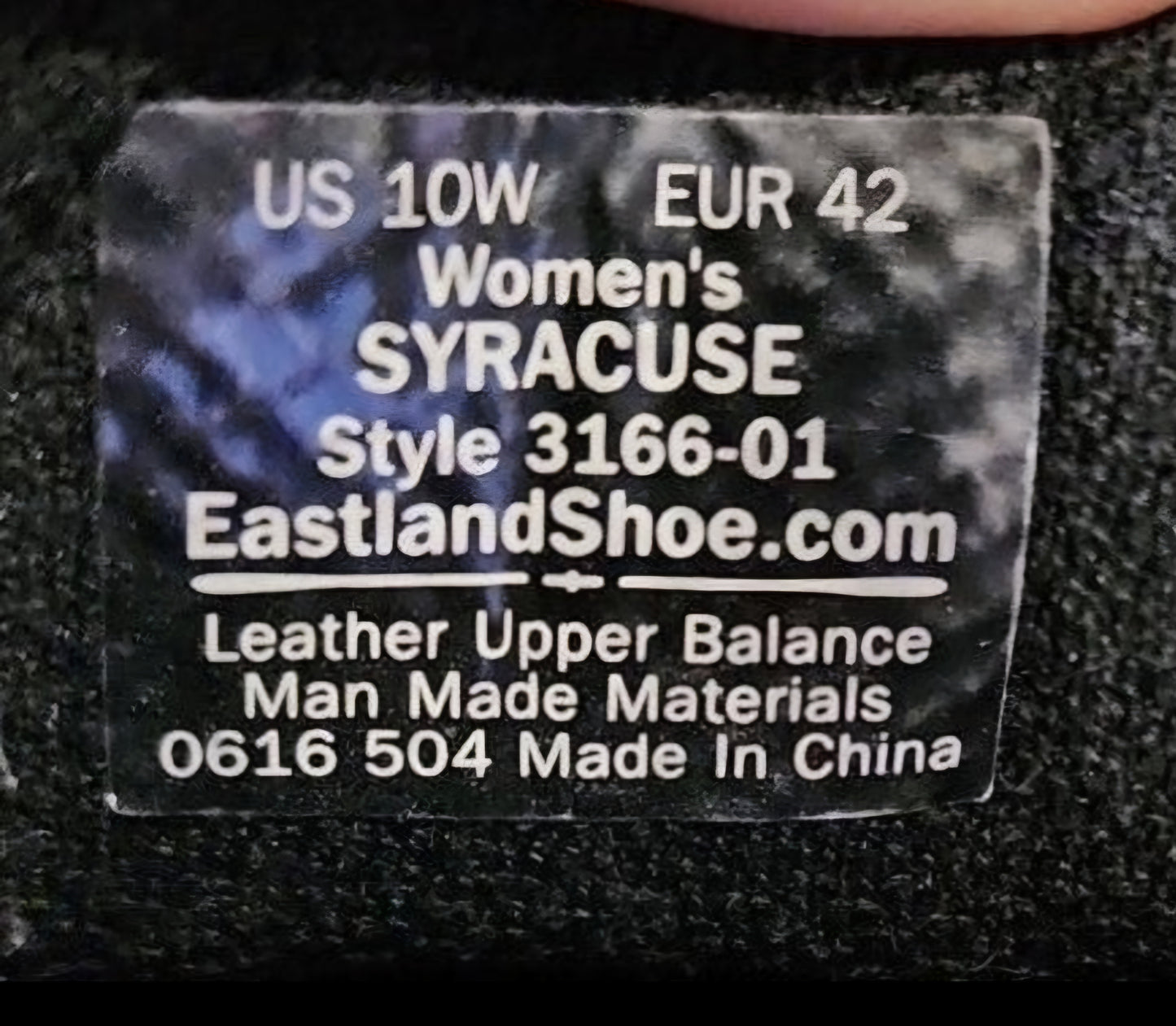 Eastland Syracuse Side Buckle Black Leather Comfort Women's Shoes Size 10W