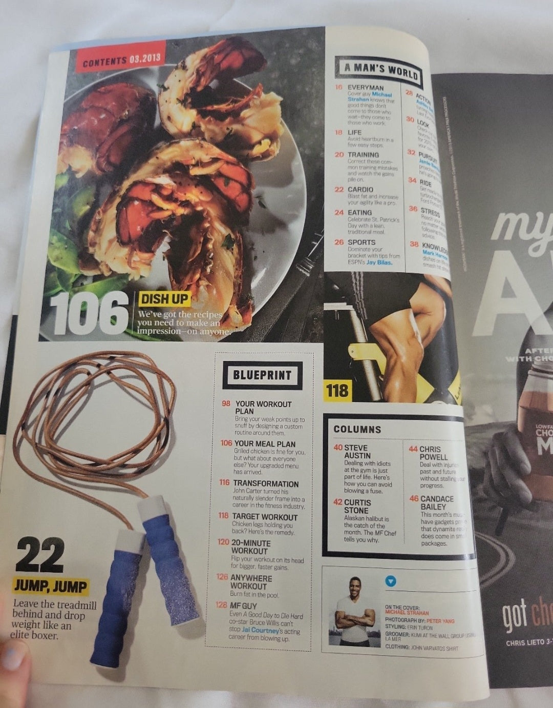 Men's Fitness 2013 March - Michael Strahan