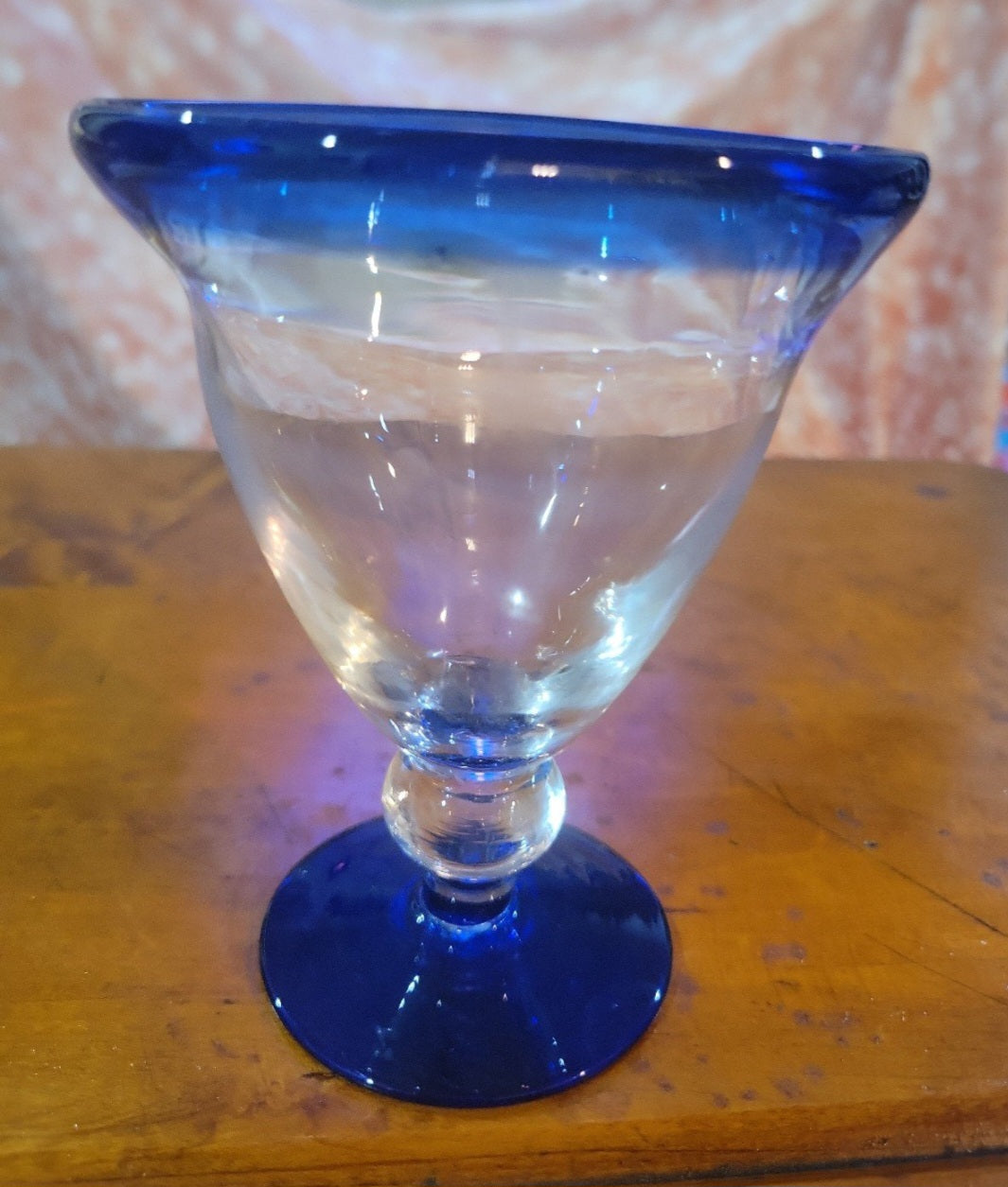 Mexican Blue Rim cocktail Glass
