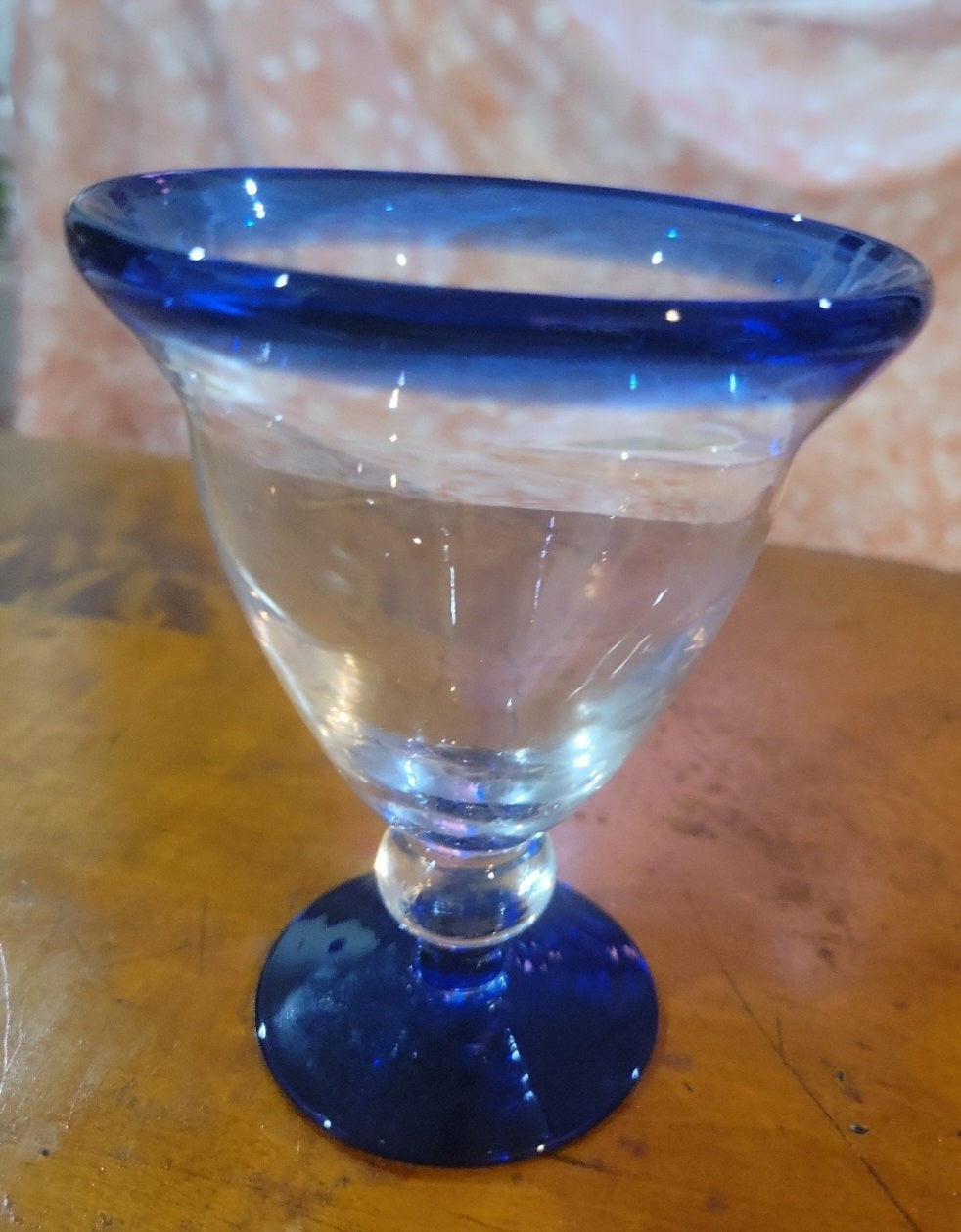 Mexican Blue Rim cocktail Glass
