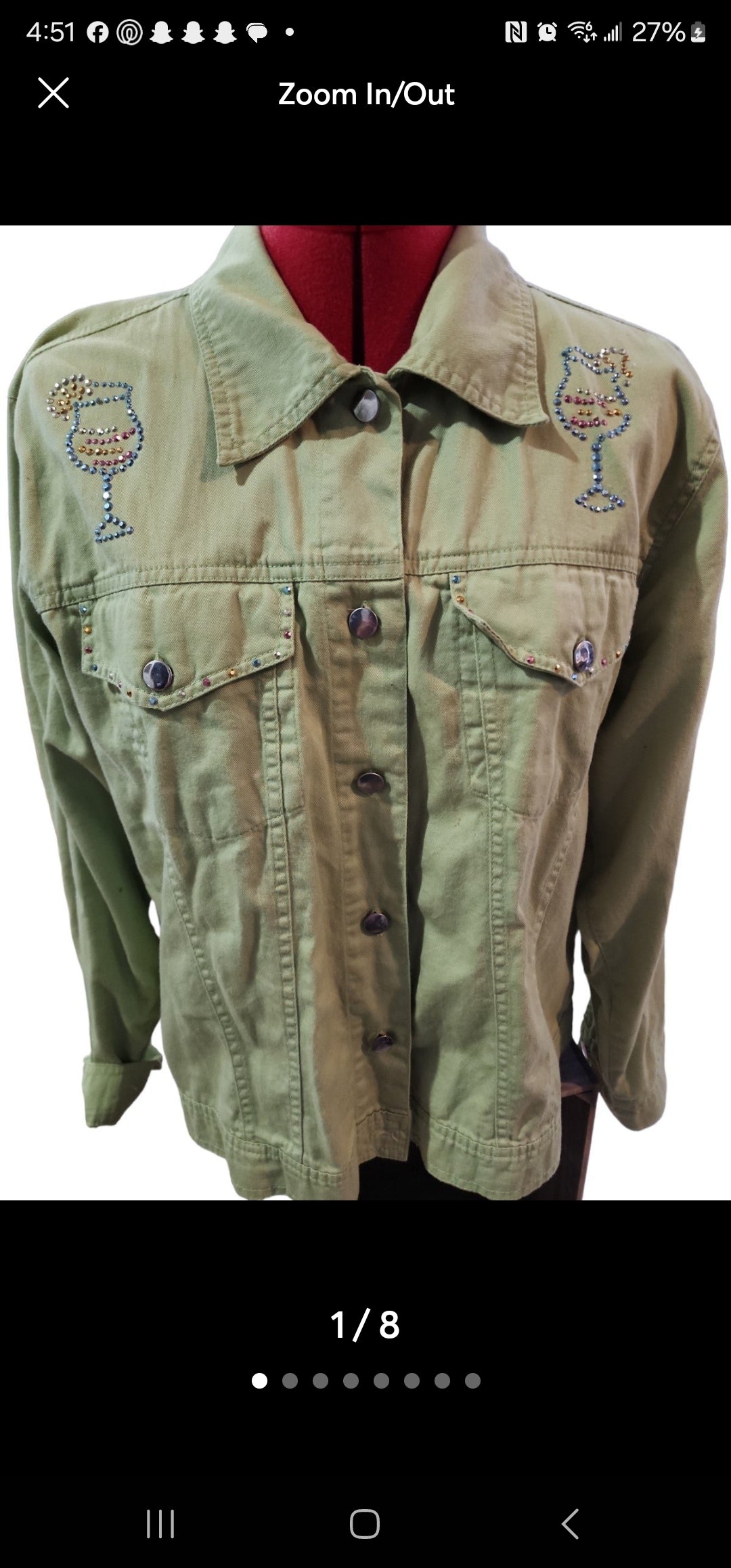 Women's Margarita Lime Green Jacket L