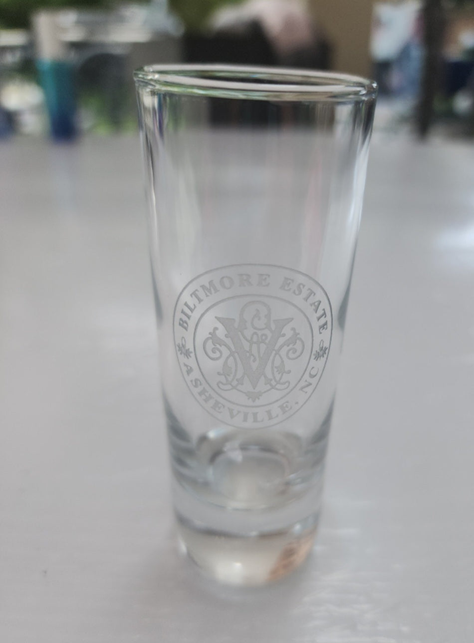Biltimore Estate Ashville N.C. Clear Tall Shot Glass