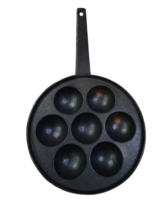 Cast Iron Danish Pastry Pancake Ebelskiver Pan