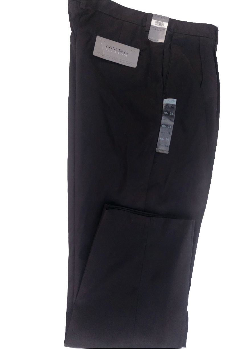 Concept by Claiborne Men's Black Pants 40"x 34"L