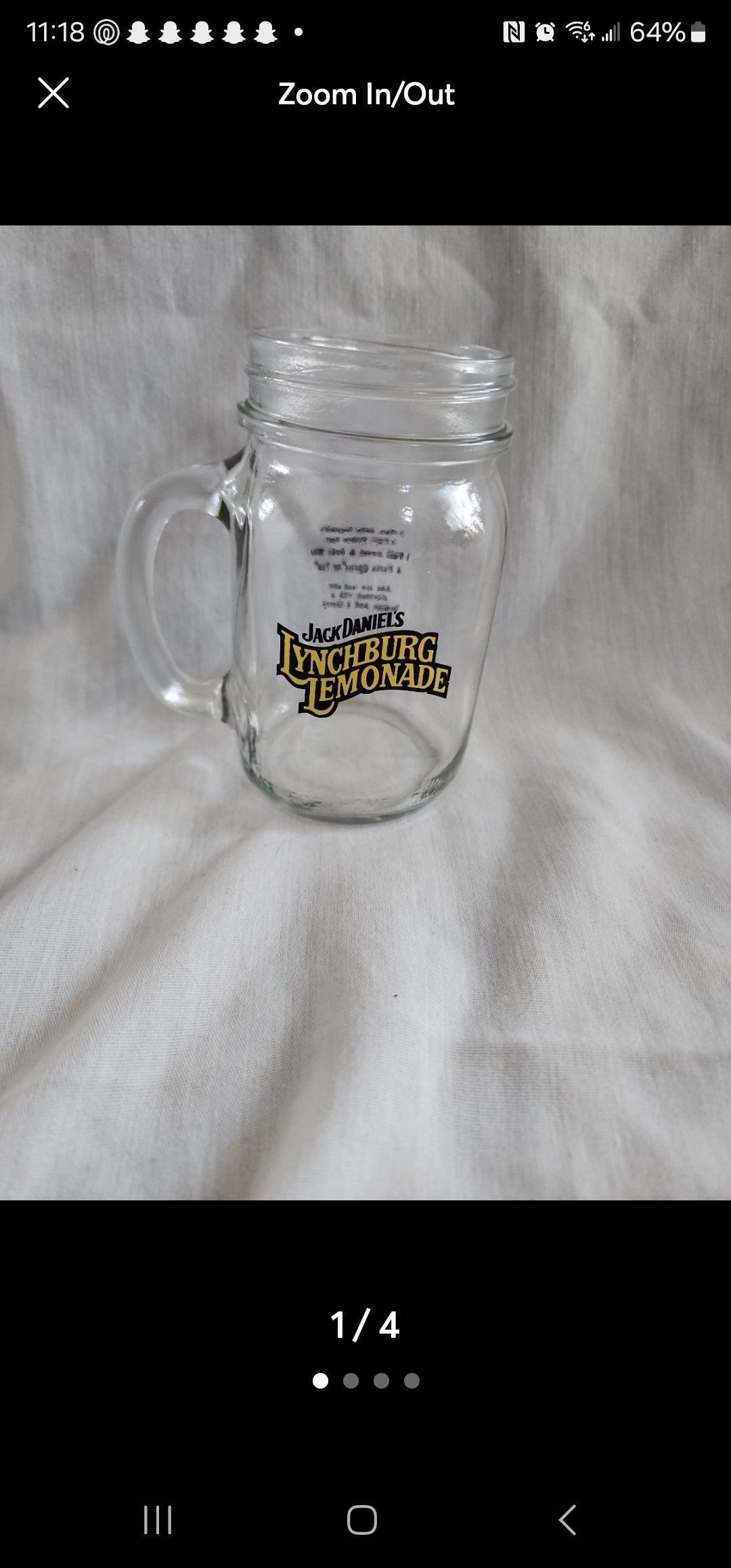 Jack Daniel's Lynchburg Lemonade Glass Mug (16)