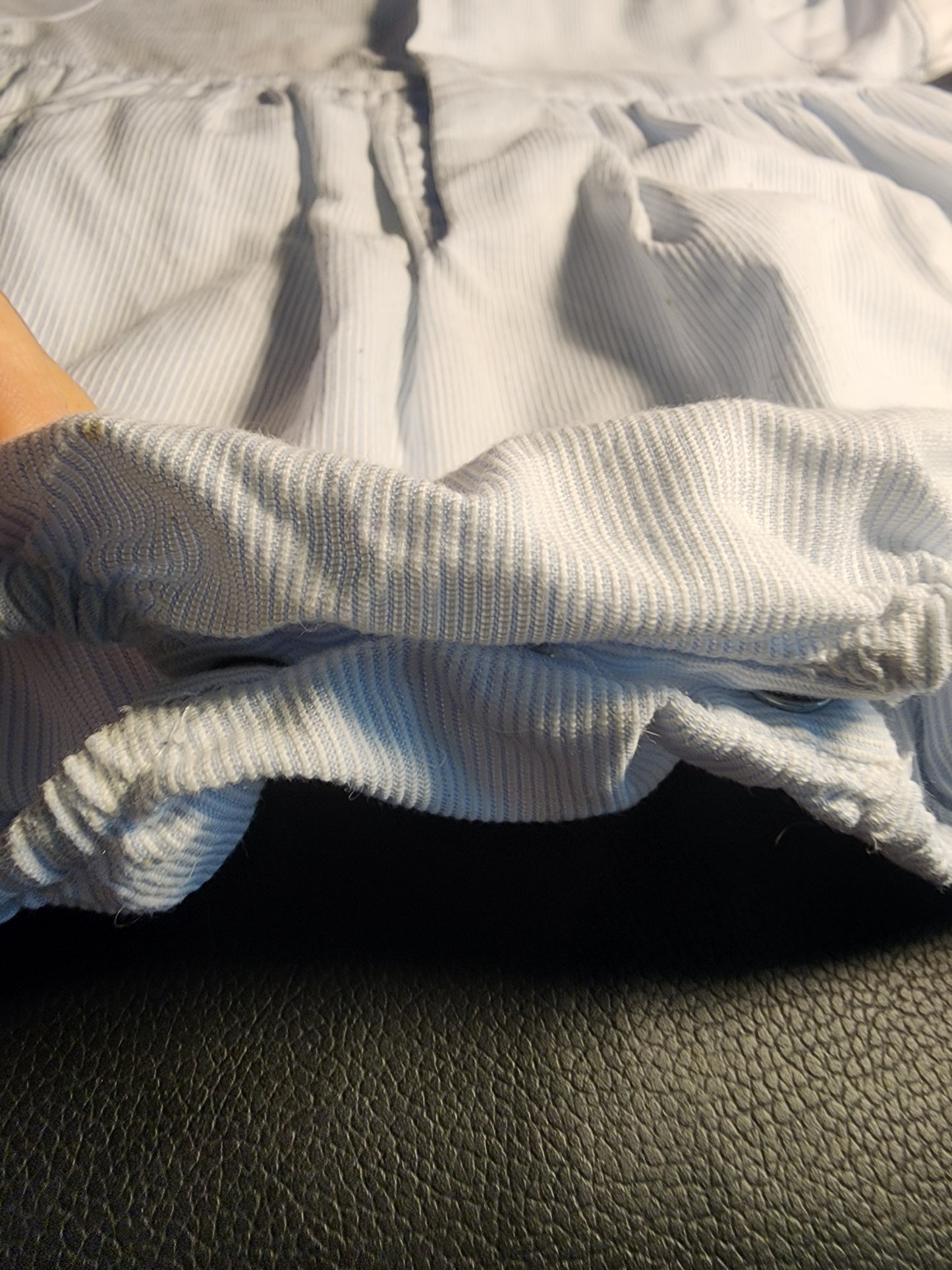 Friedknit Creations Smocked Baby Blue Beach ocean 3 Month Romper for boy