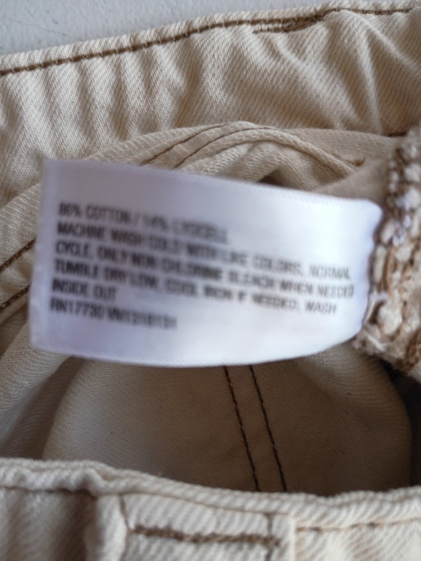 Wild Fable Cream high rise cargo jeans wide legs