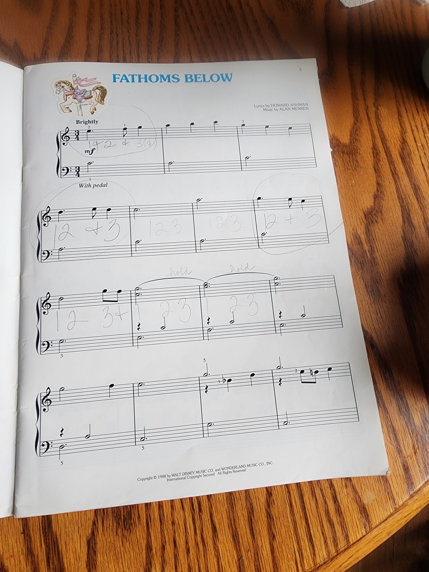 The Little Mermaid Piano Vocal Guitar Songbook | Disney Matching Folio softcover
