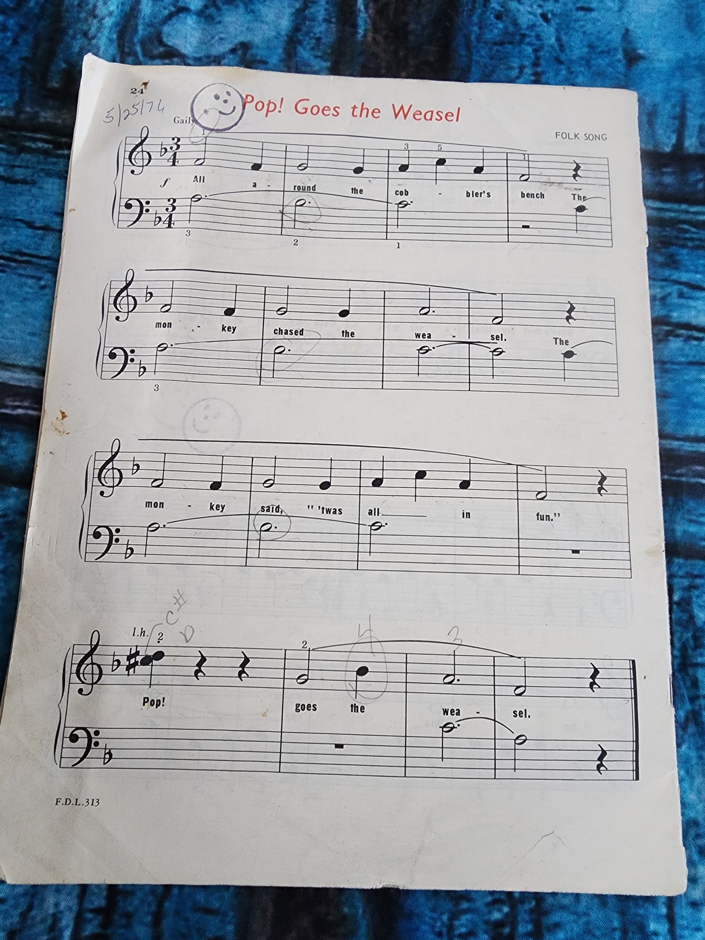 Piano Repertoire David Carr Glover Belwin Sheet Music Book Primer Level  1967