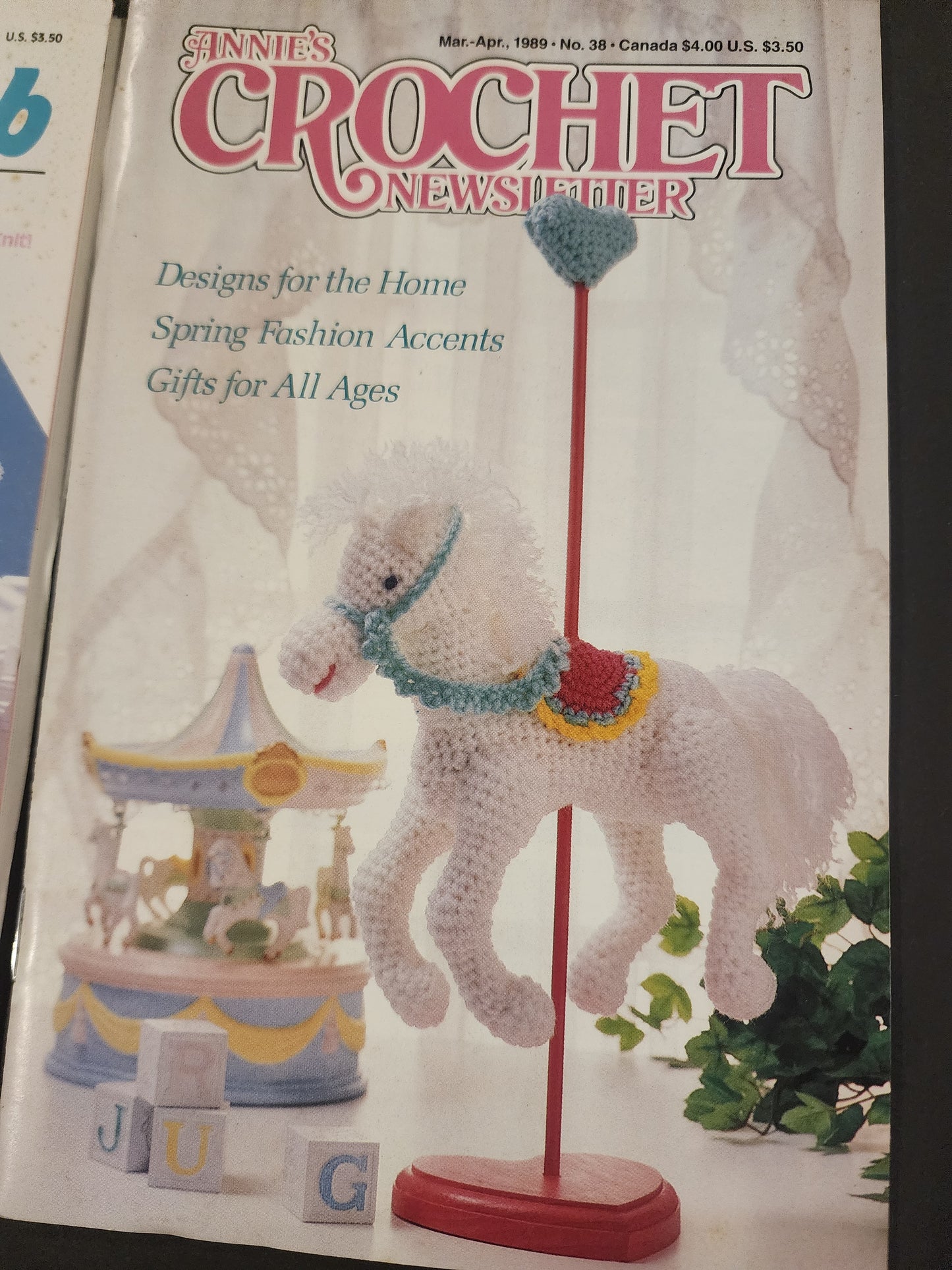 Annie's CROCHET Newsletter #38 & Pattern Club #51 1980s.  2 Books