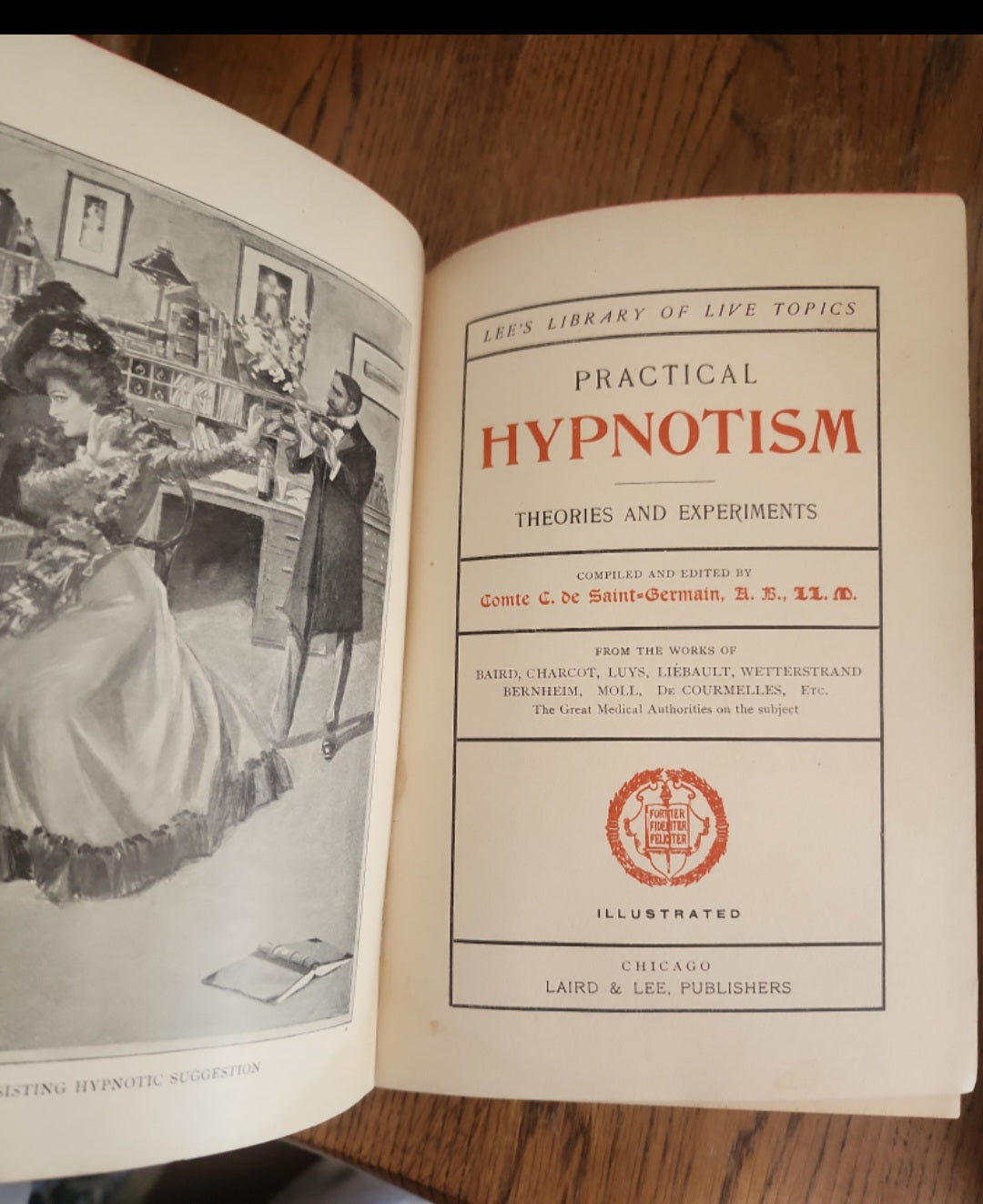 Antique 1901 Practical Hypnotism Hardcover Book - Occult & Mesmerism