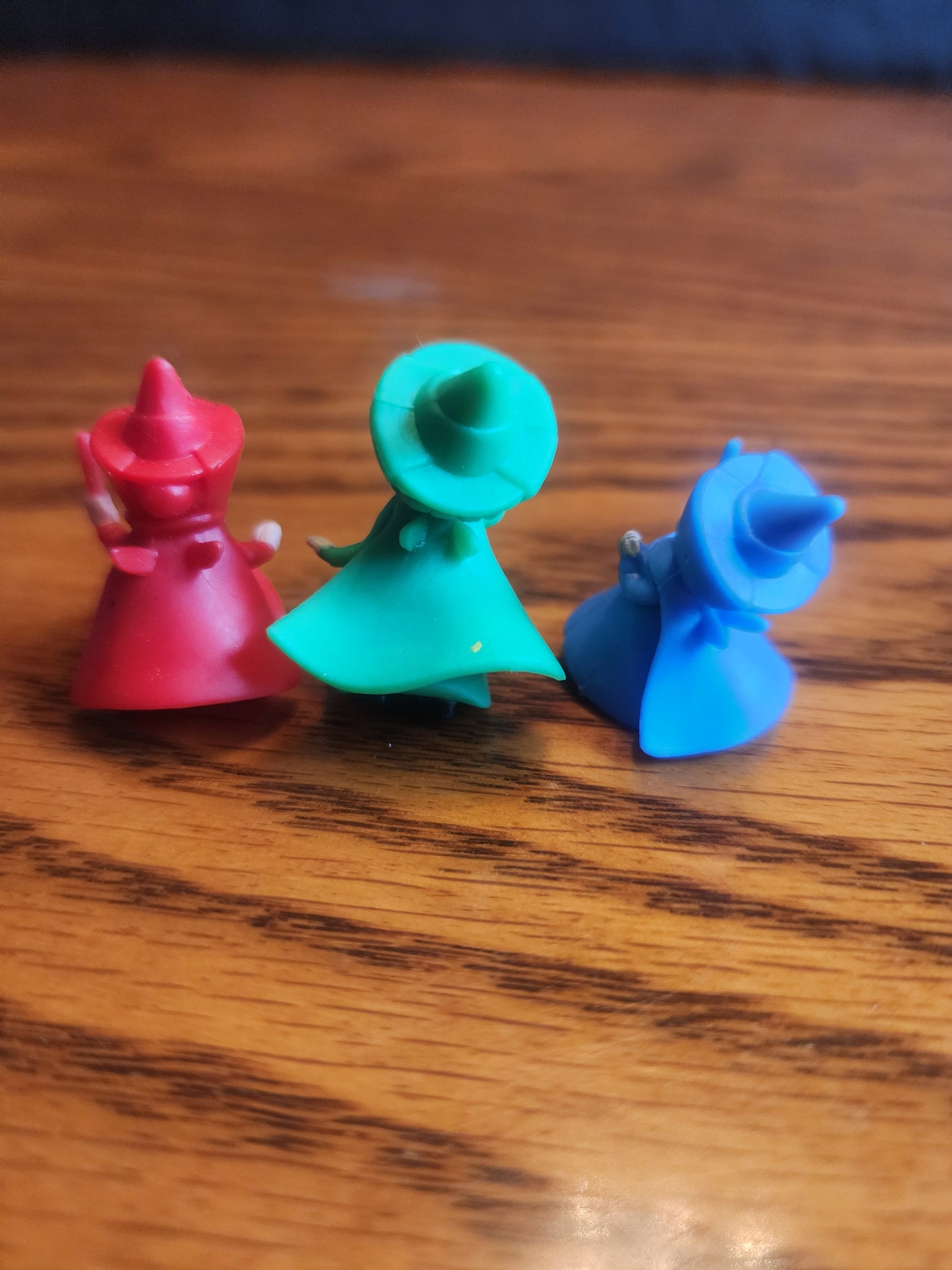 Disney Fairy Godmothers Flora, Fauna & Merryweather miniature figurines from Sleeping Beauty