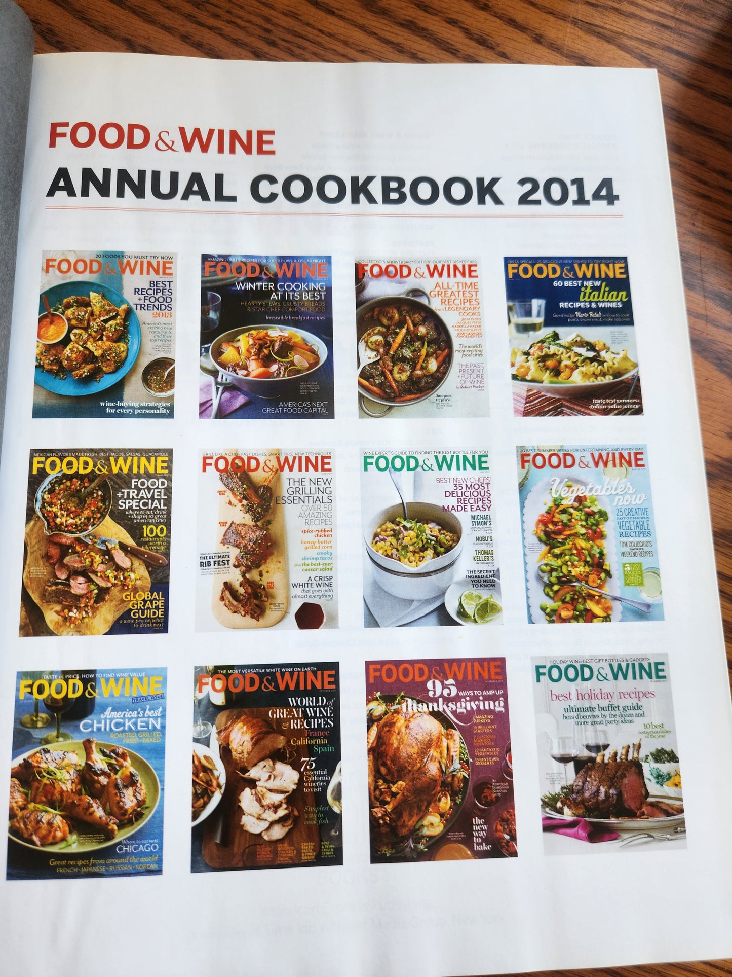 Cook Book - Food & Wine Annual Cookbook 2014 An Entire Year of Recipes Hardcover