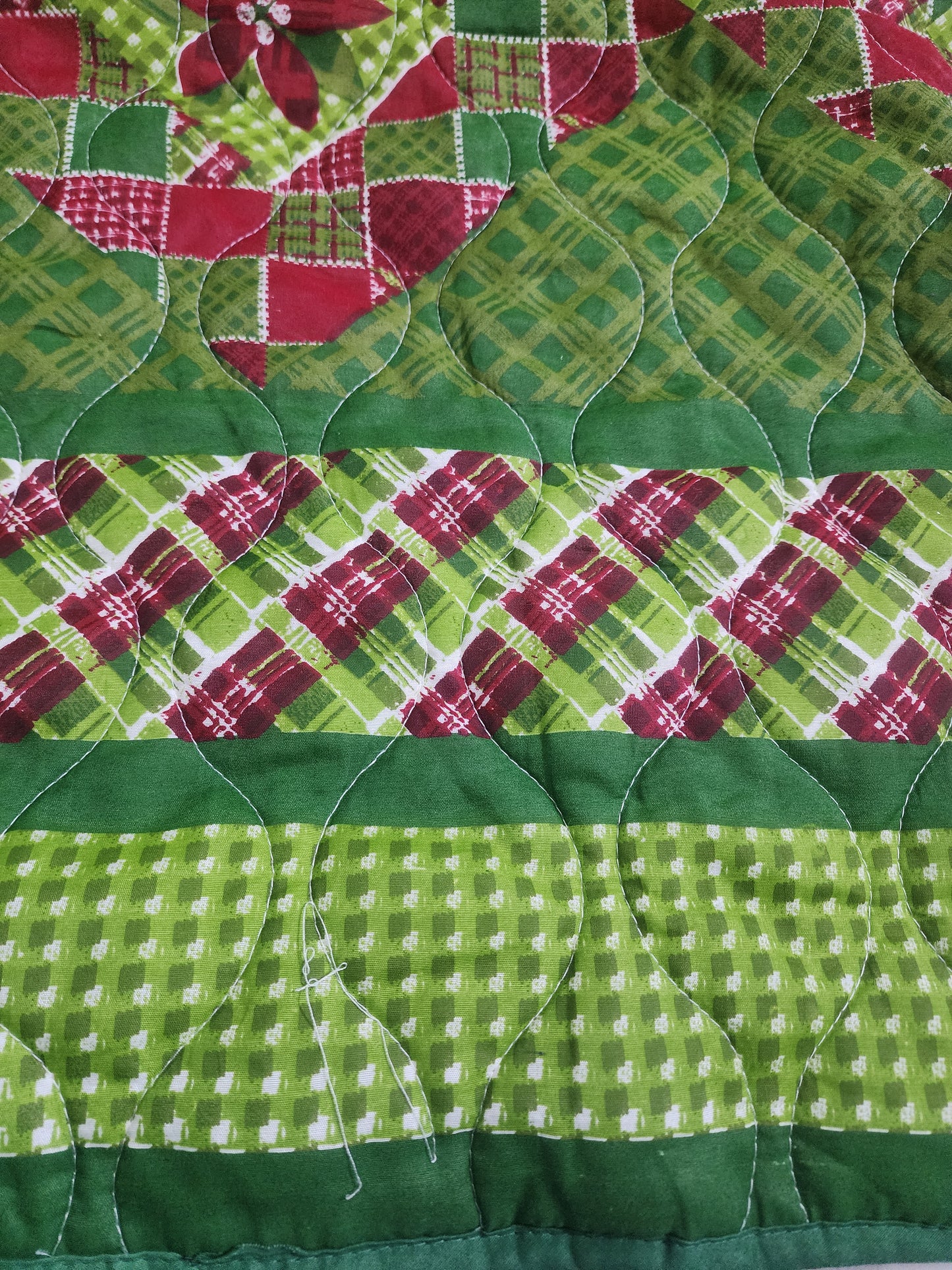 Holiday Time by Pem America King Christmas Quilt - Plaid Patchwork Holiday Motif