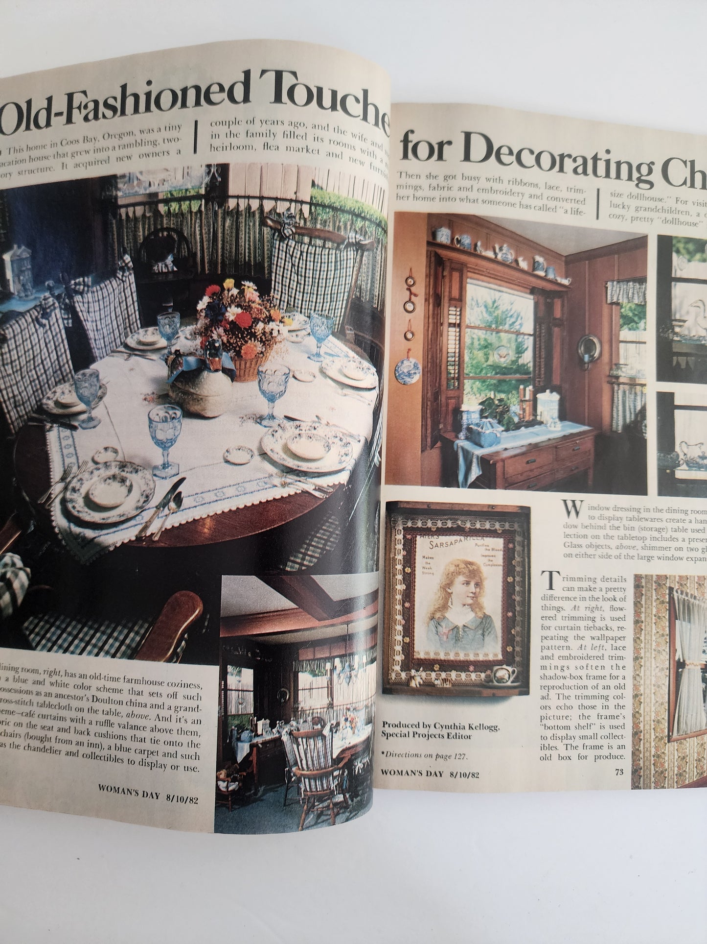 Woman's Day  August 1982 - 125 bazaar best-sellers and early-bird craft & gifts