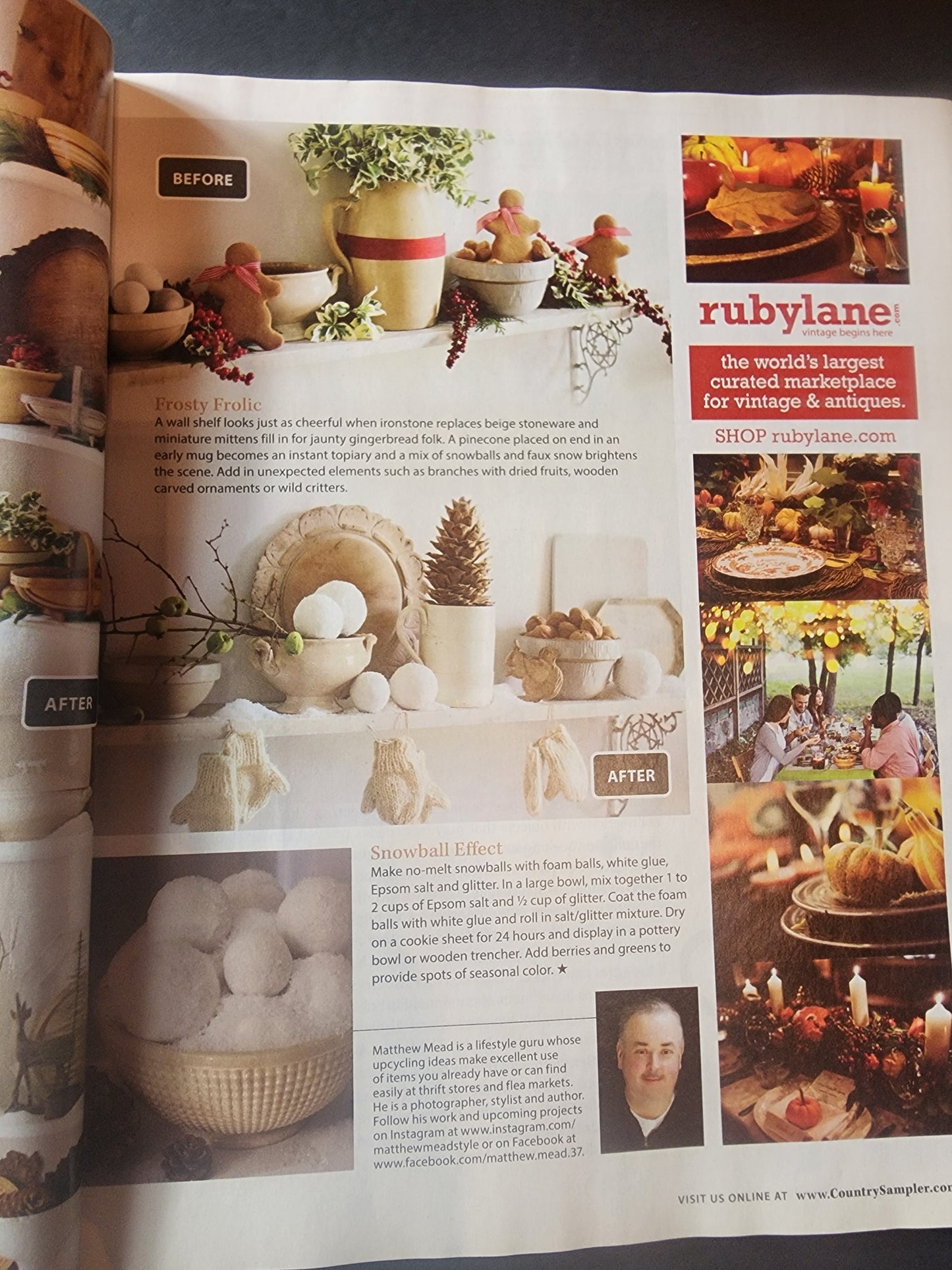 Country Sampler Jan 2019 Restful Retreats Create a Guest Suite, top 10 Collectibles