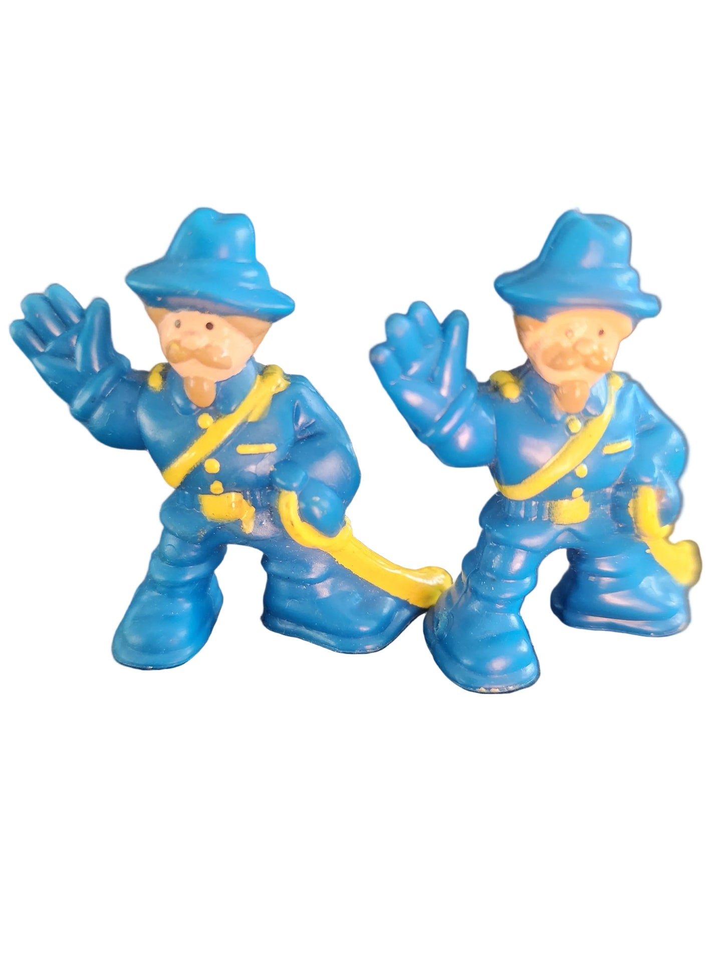 Lincoln Logs Frontiersman,, Cowgirl, 2 Soldier Blue Men, 2 Cowboys   2” Lot of 6