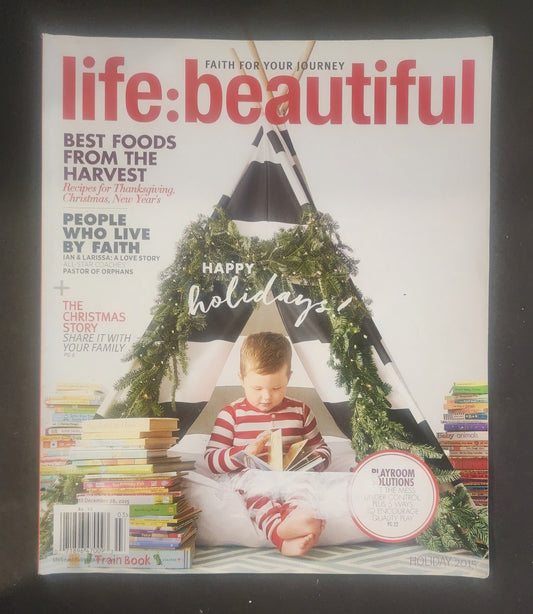 Life BEAUTIFUL 2015 Christmas Faith Playrooms recipes for Xmas & New Years