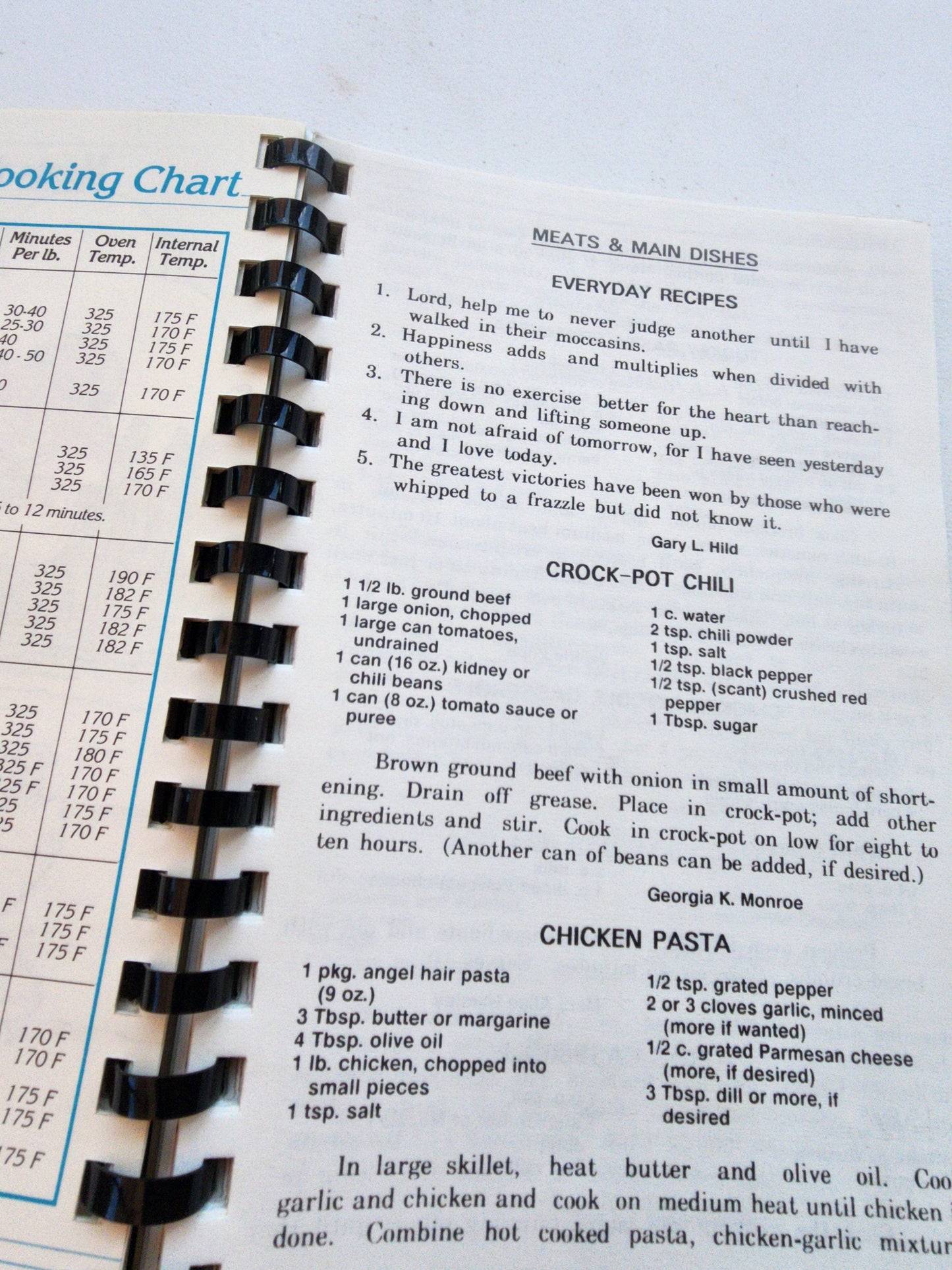Seasoned With Love Cookbook by Family of God Woodmont Hills Spiral Bound 1978