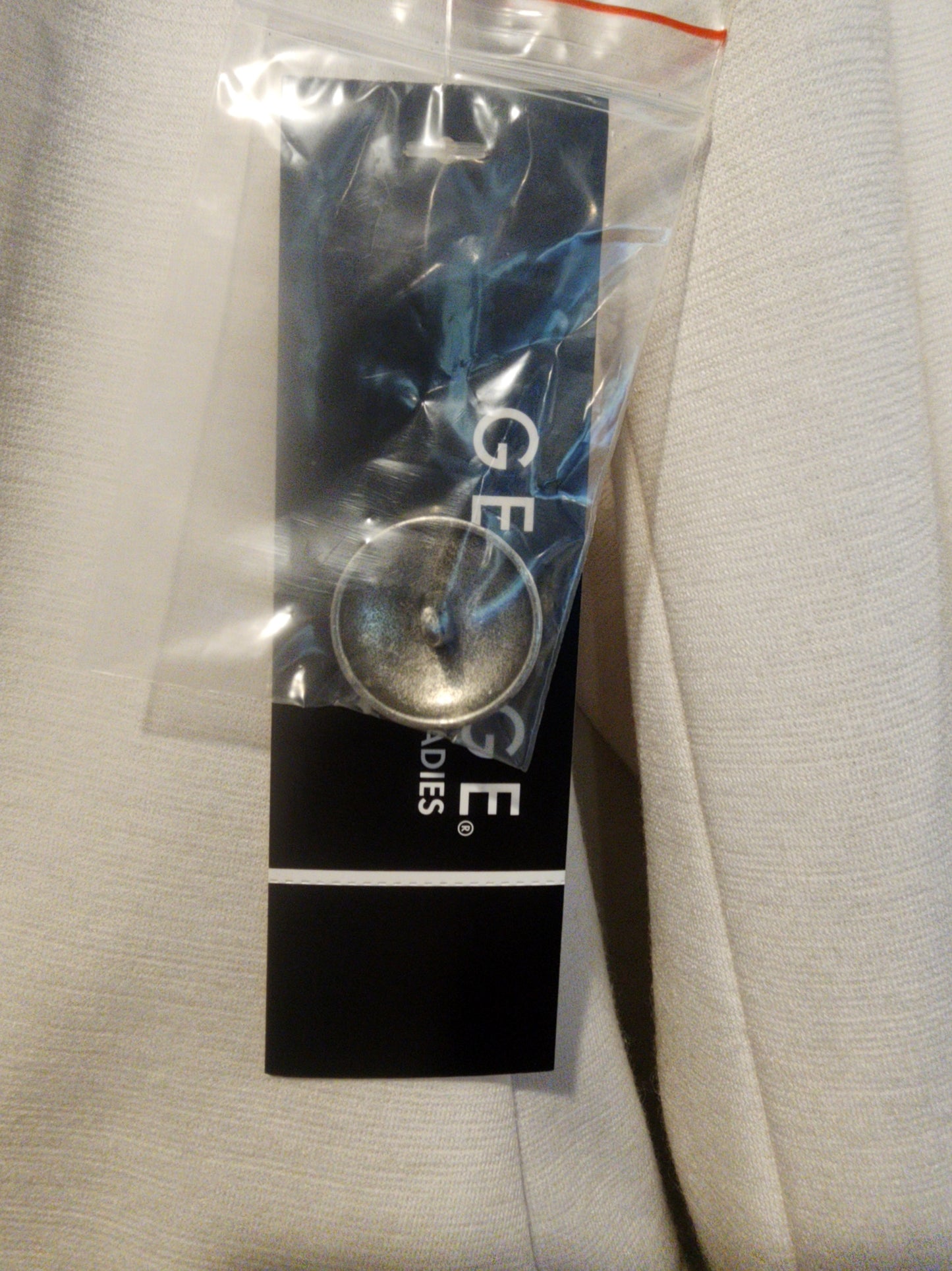 NEW George Women's Arctic White Ponte Blazer Jacket Size 10 NWT Business Casual