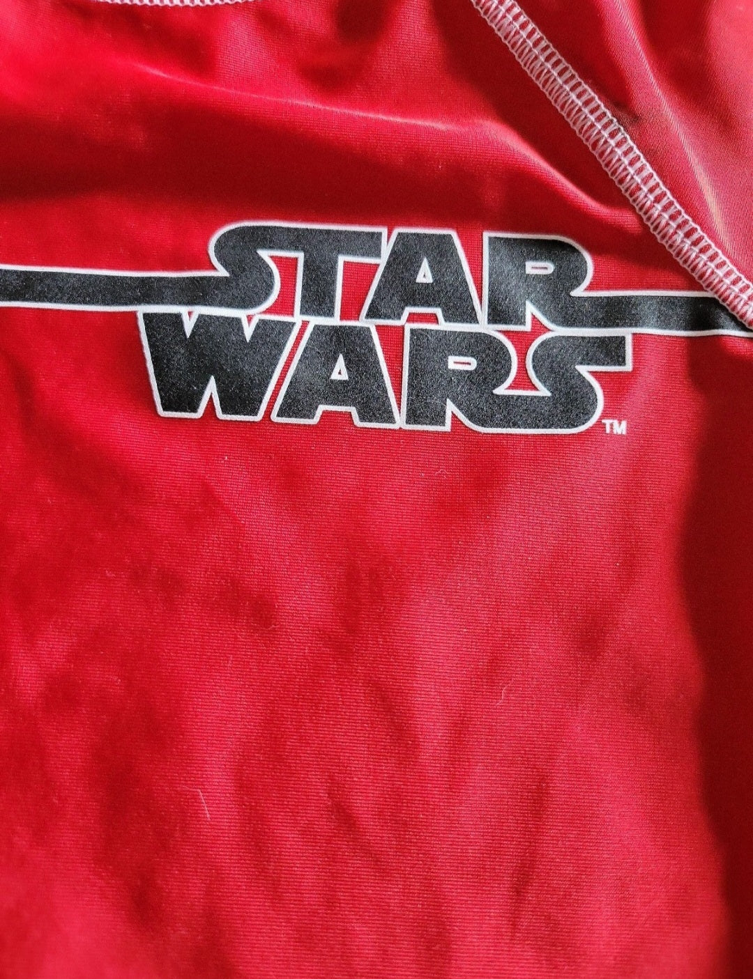 Boys Red Swim Shirt XS Star Wars