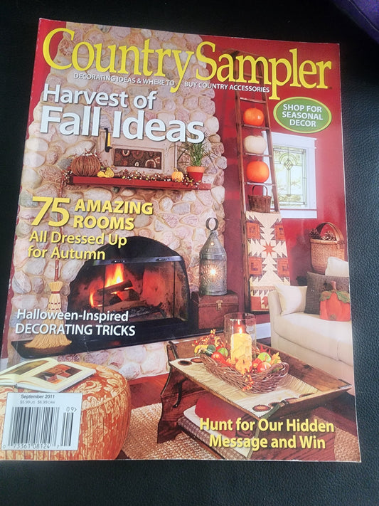 COUNTRY SAMPLER SEPTEMBER2011 Halloween inspired decorating Harvest of Fall idea