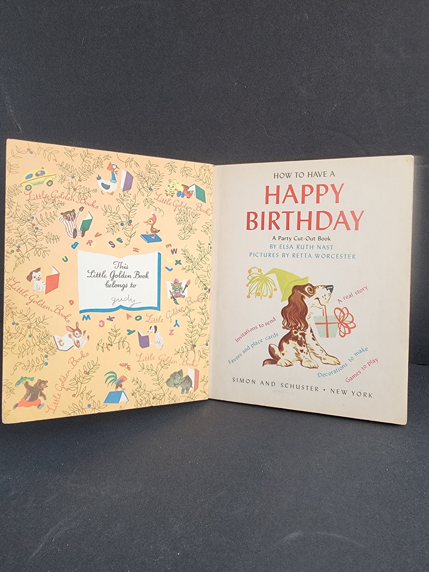 How to have a Happy Birthday A Party Cut-Out Book by Elsa Ruth Nast.