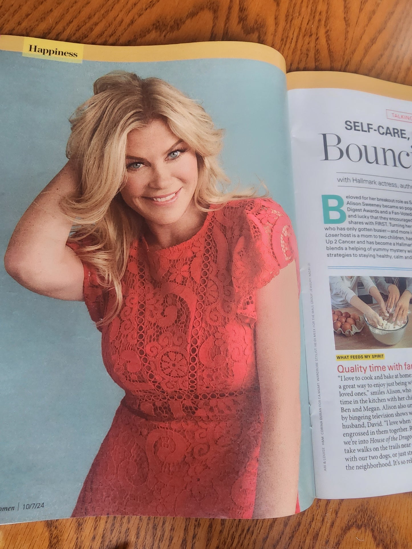 First For Women October 2024 featuring Alison Sweeny. Whole 30's Total body reset