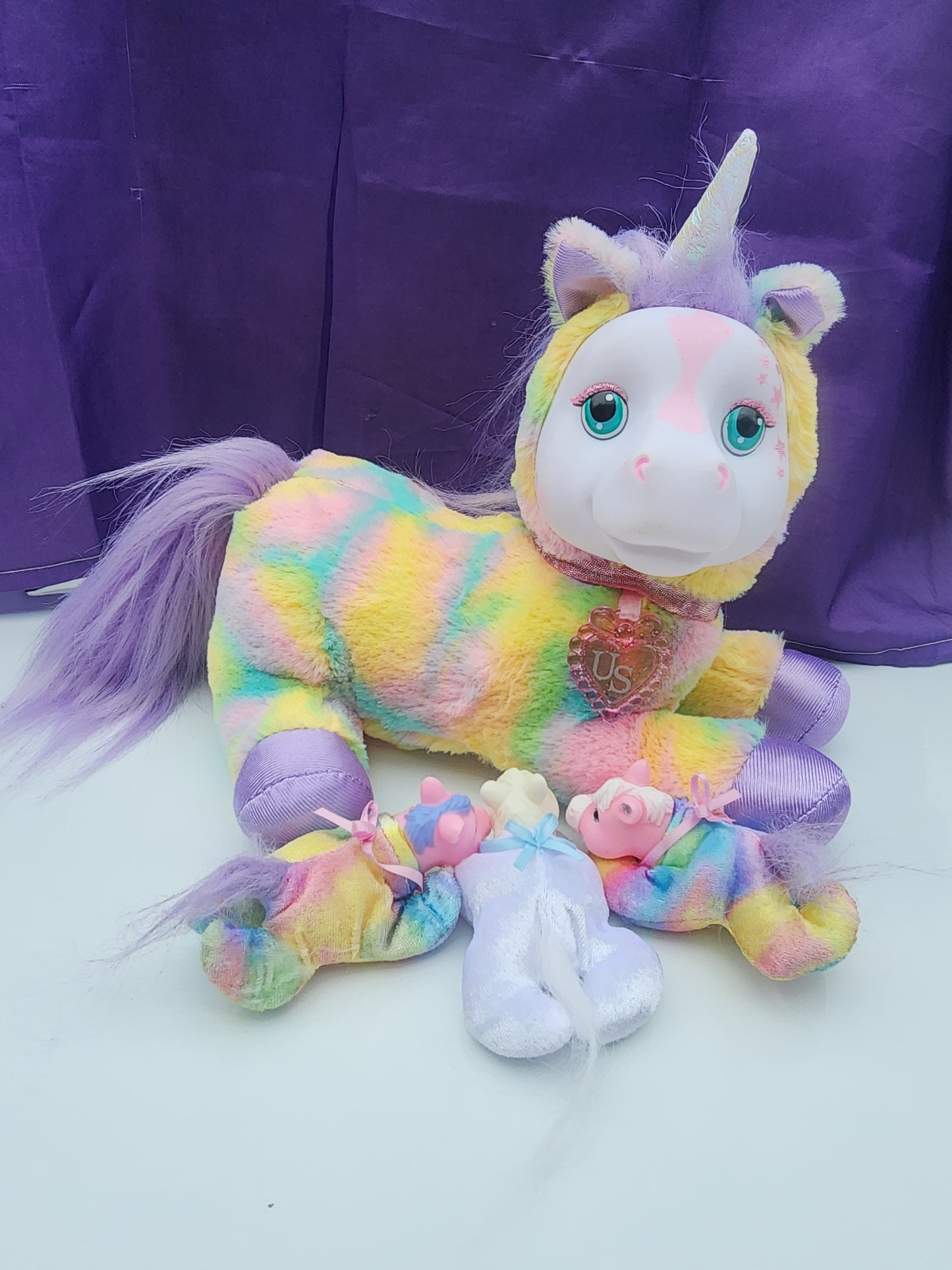 Unicorn Surprise Skyla Rainbow Stuffed Animal Unicorn and 3 Babies