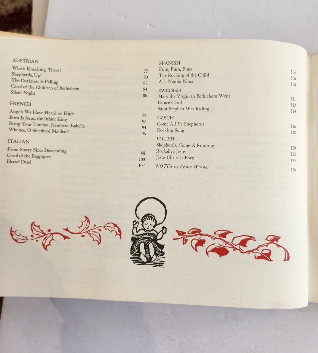 Vintage 1950 The Trapp Family Book of Christmas Songs Sheet Music Hardcover
