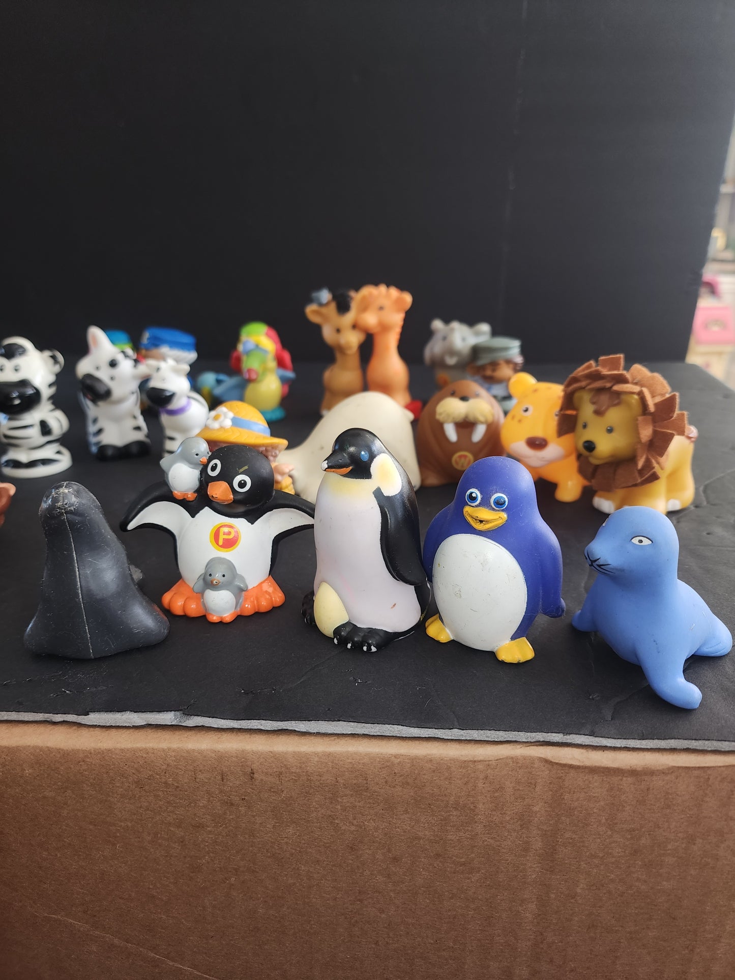Mixed Lot of 25 Zoo Animals Little People / Tikes PVC Pretend Play & others.