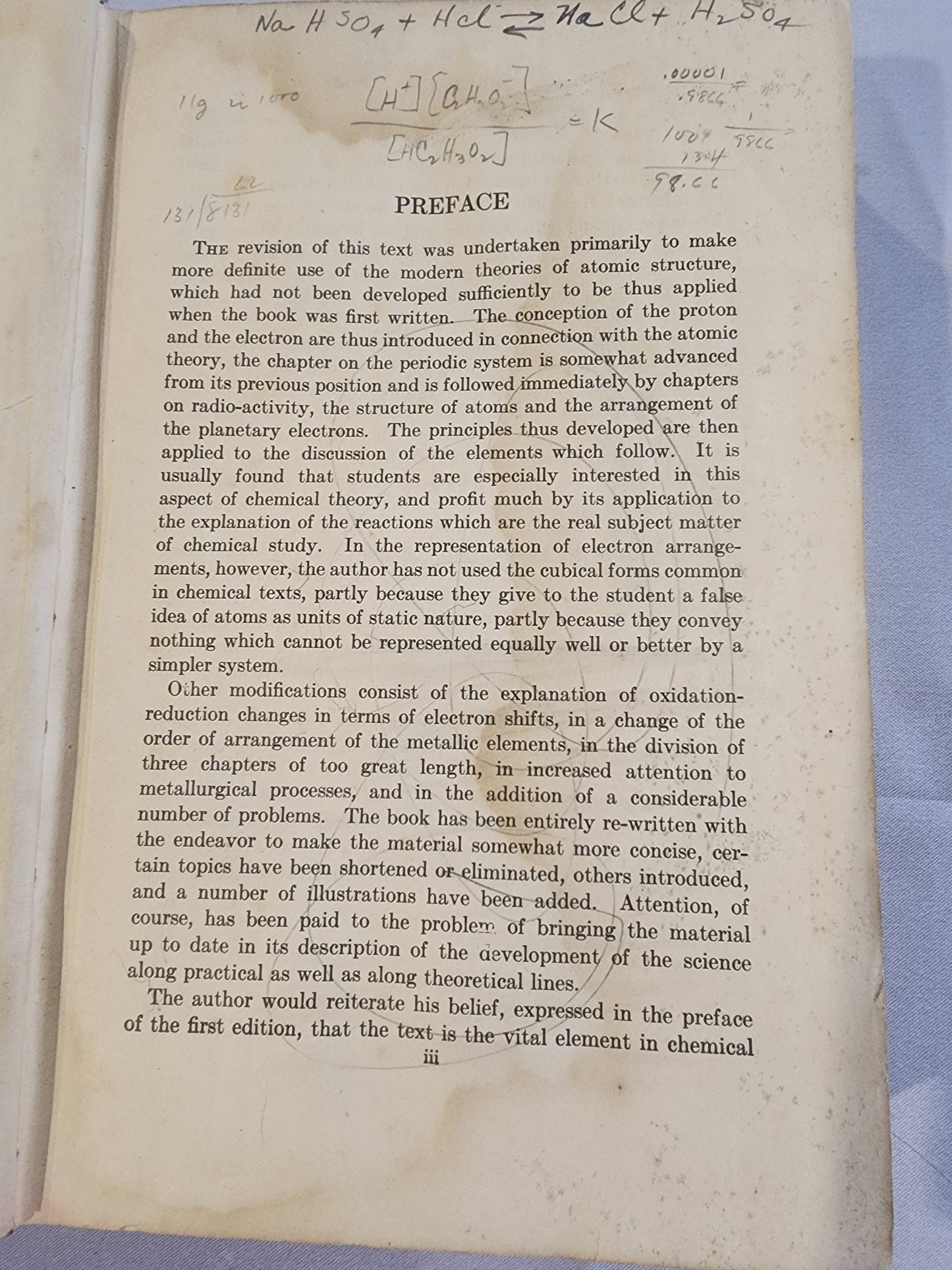 GENERAL CHEMISTRY Leon B. Richardson  [Hardcover] 1932 Textbook