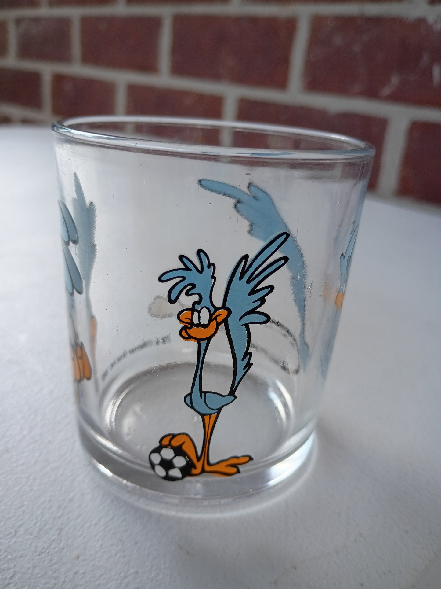 Road Runner juice glass 1992  TM Warner Brothers