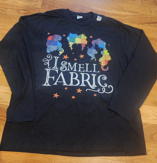 Smell Fabric Black Long Sleeve T-shirt XL