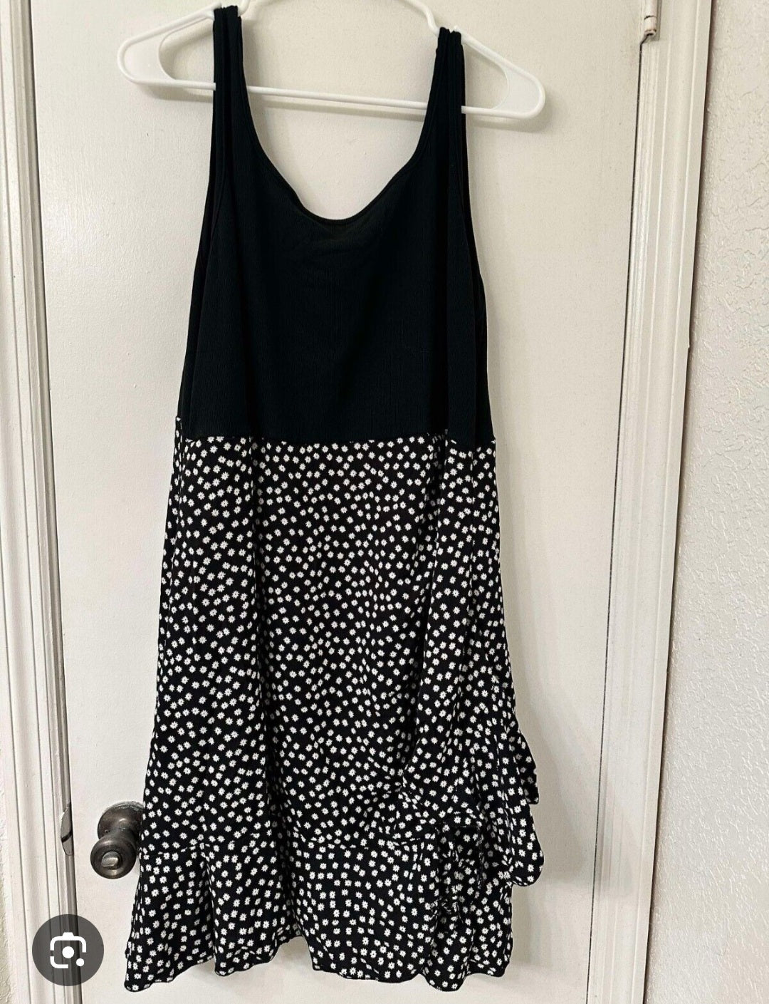 SHEIN Frenchy Women's Small Floral Splicing Ruffle Drawstring Hem Dress Summer size 20