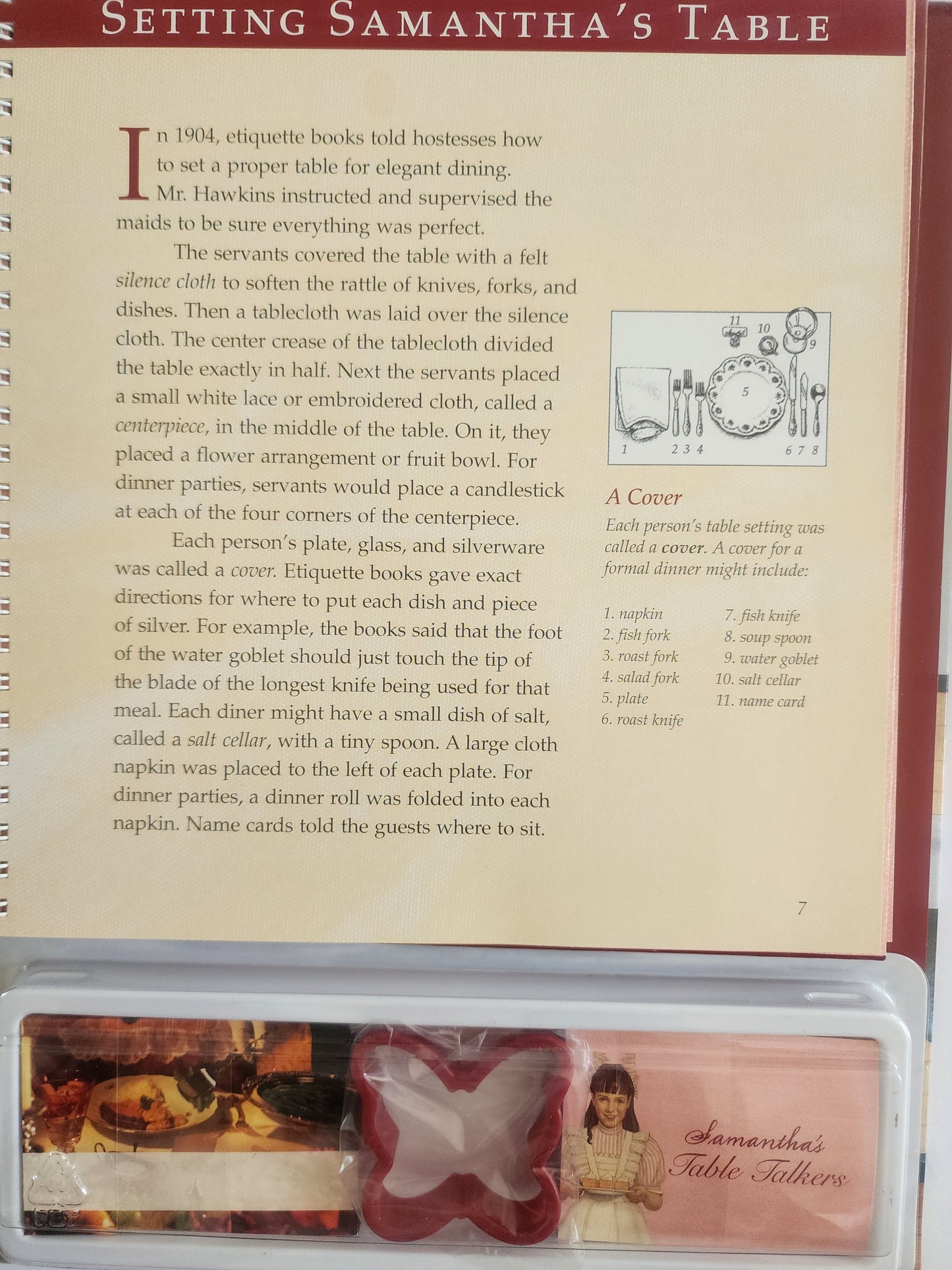American Girl Samantha's Cooking Studio Complete Kit Recipes Parties