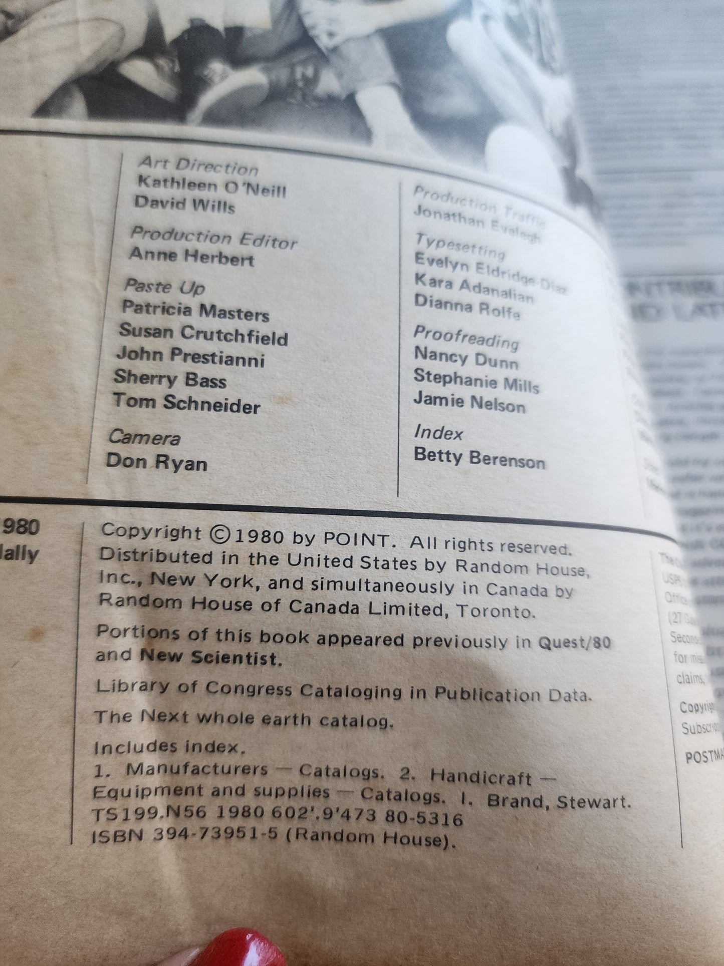 1980 THE NEXT WHOLE EARTH CATALOG Access to Tools 1st Edition First Printing