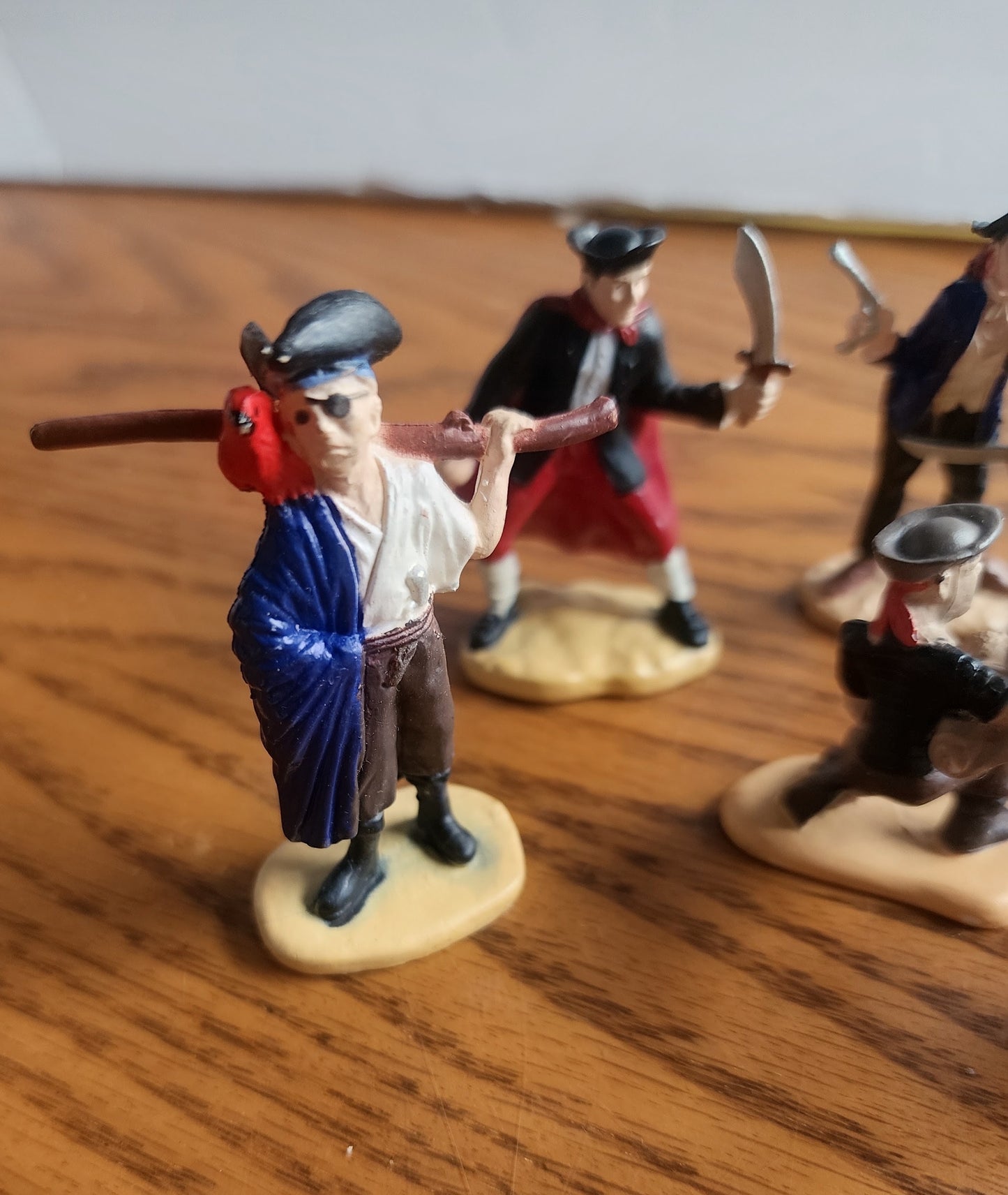 10-Piece Miniature Pirate Figurine Lot