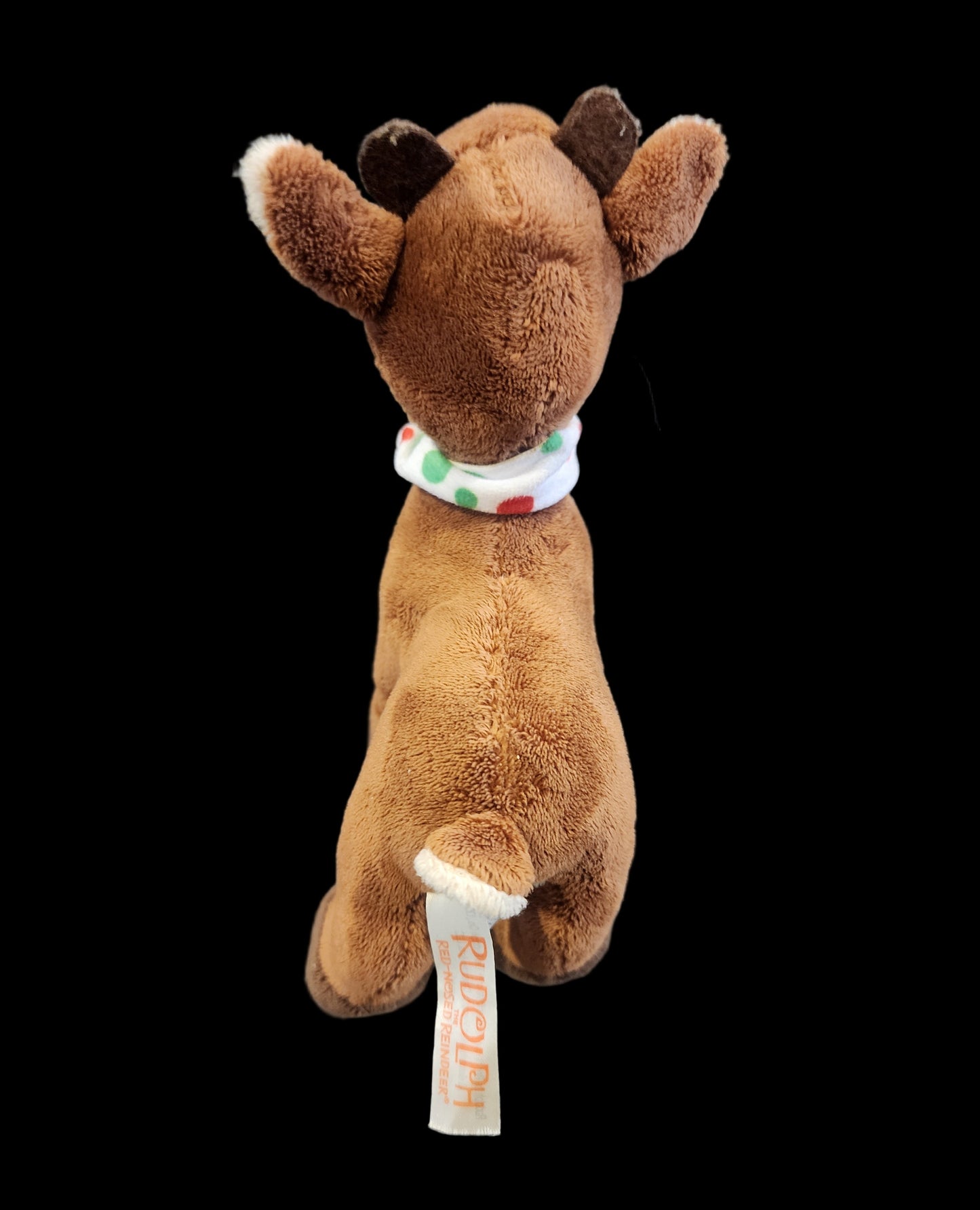 Rudolph the Red-Nosed Reindeer Polka Dot Scarf Plush Doll