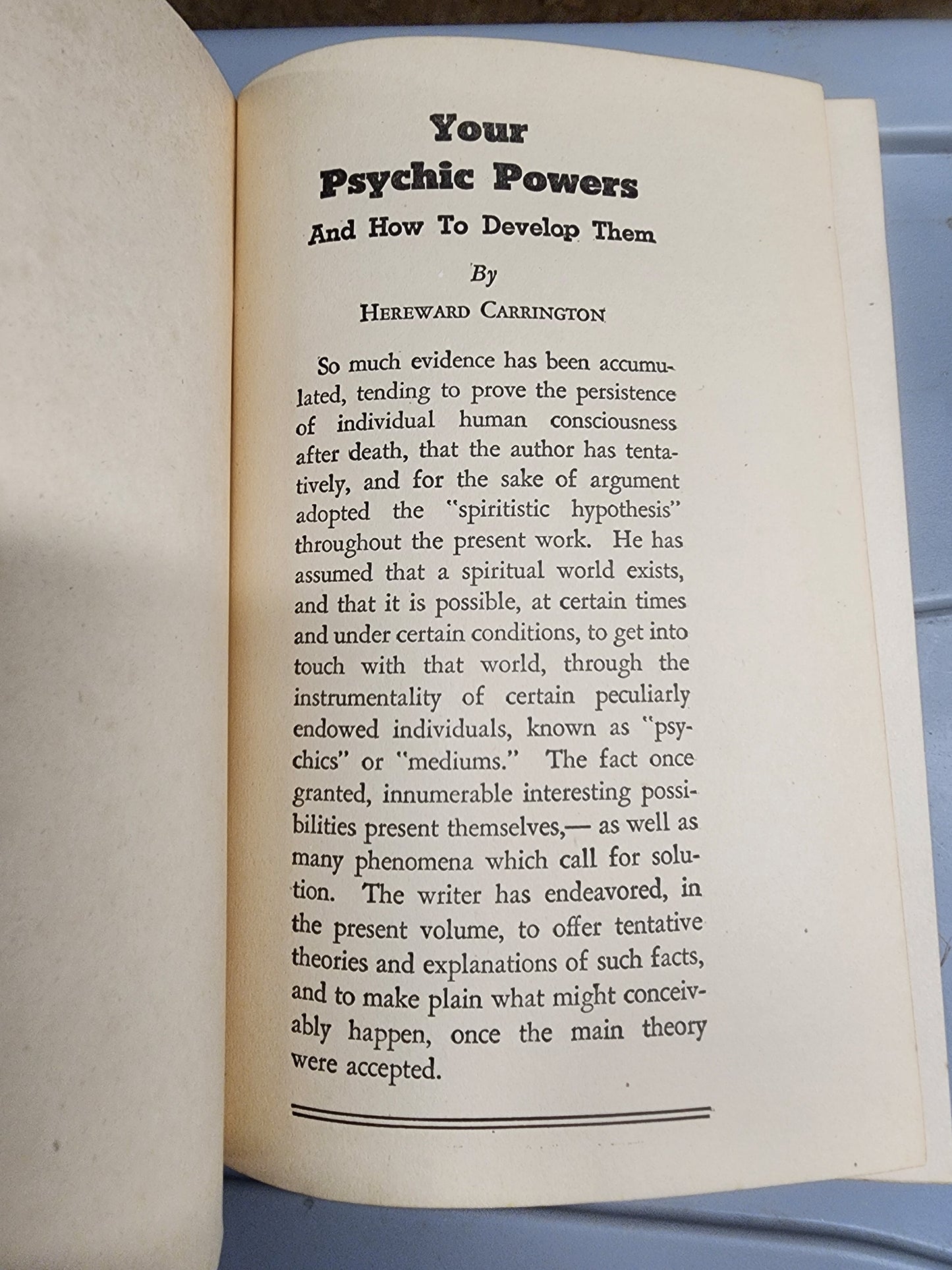 Your Psychic Powers and How to Develop Them Antique Book 1943.