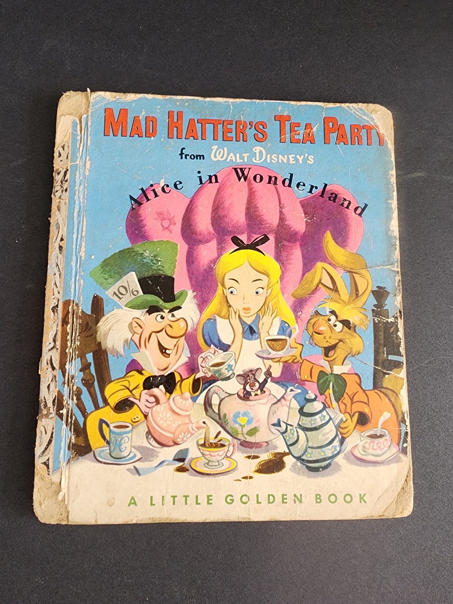 Vintage Mad Hatter's Tea Party from Walt Disney's Alice in Wonderland 1952.