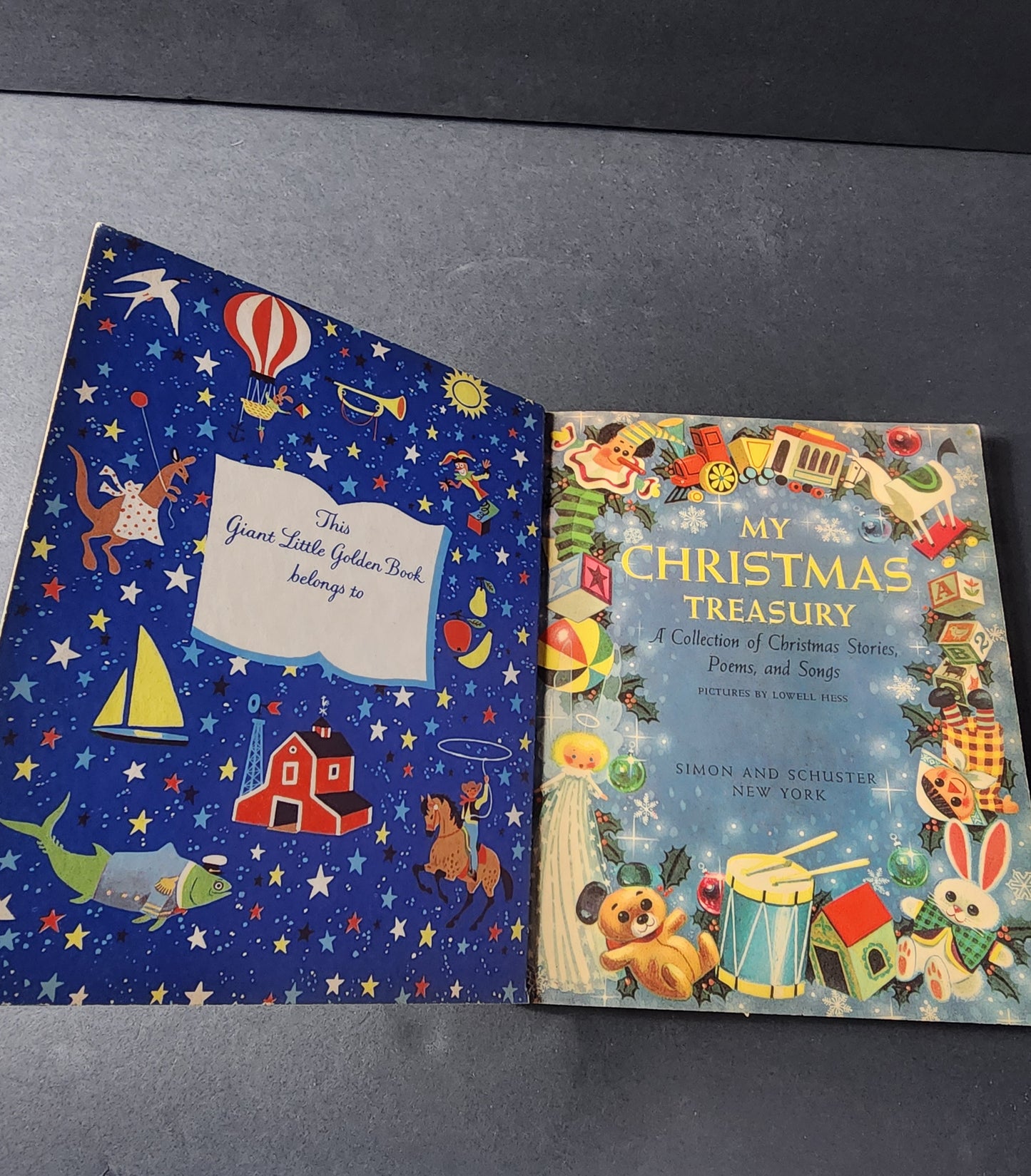 My Christmas Treasury" is a classic Little Golden Book published in 1957 by Golden Books. A Giant little Golden book