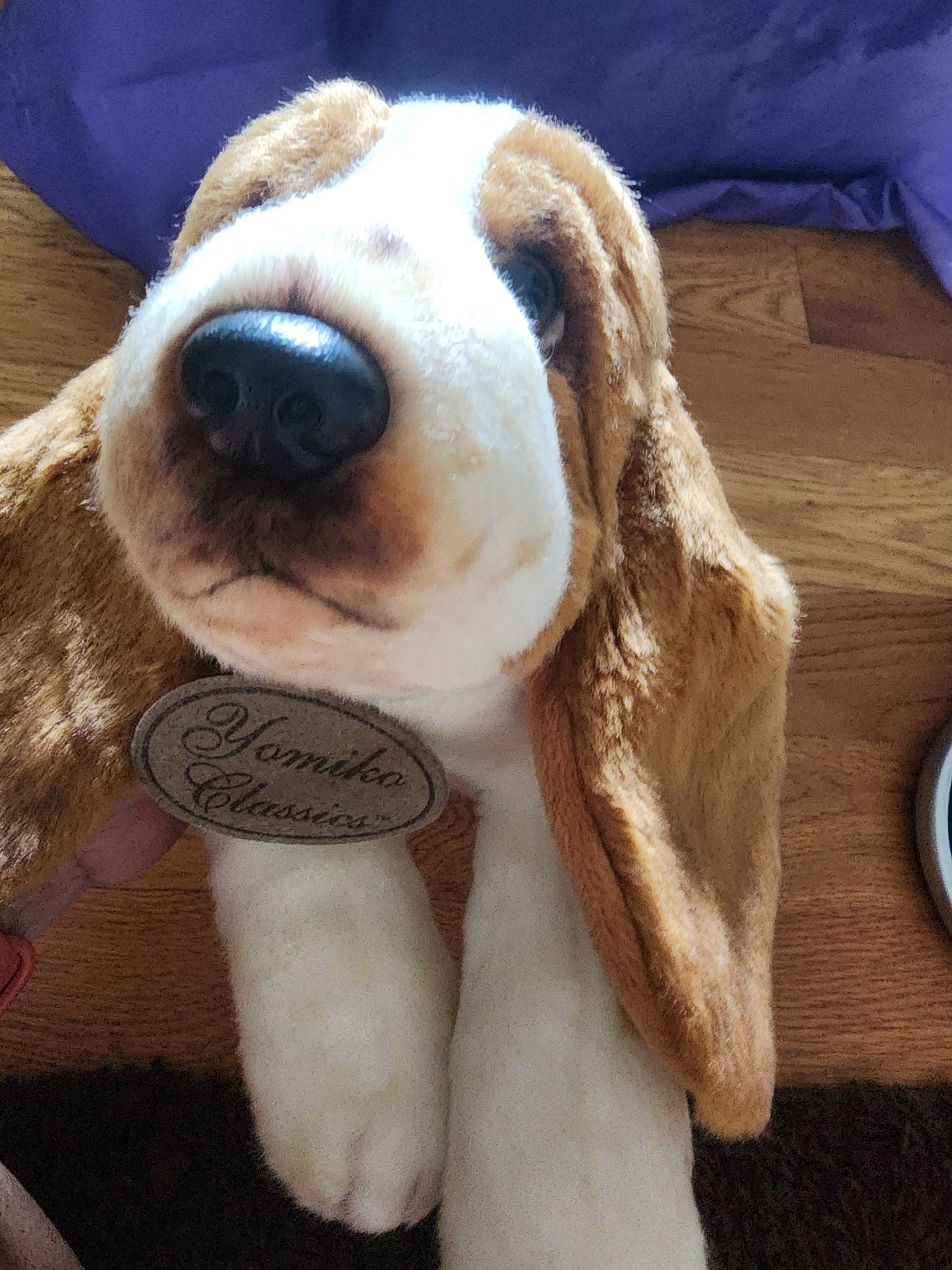 Russ Berrie Yomiko Classic Dog Plush Basset Hound Stuffed Animal Realistic 16"