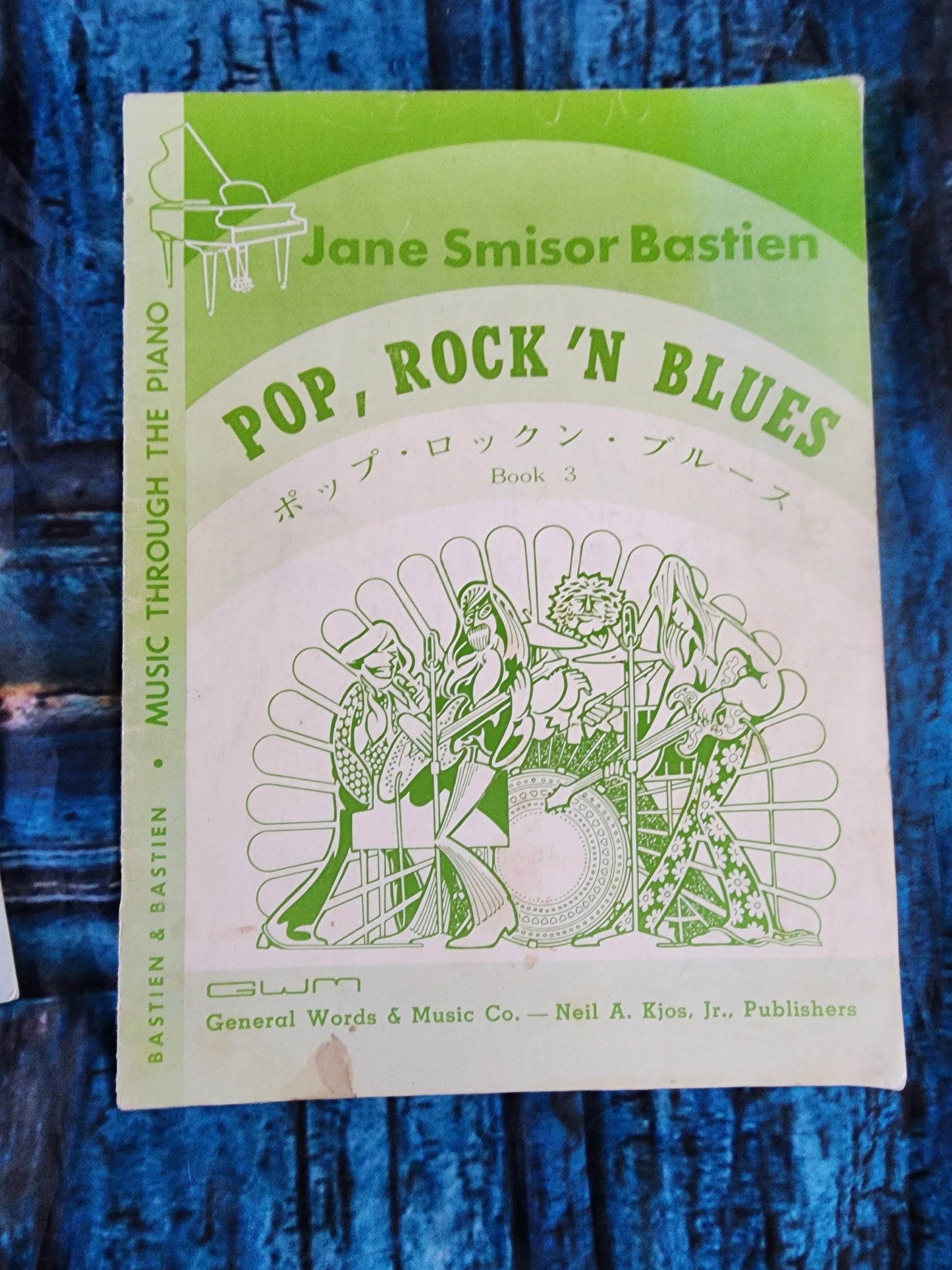 POP ROCK N BLUES by Jane Smisor Bastien Book 2 & 3 Instruct. Piano Book Vintage
