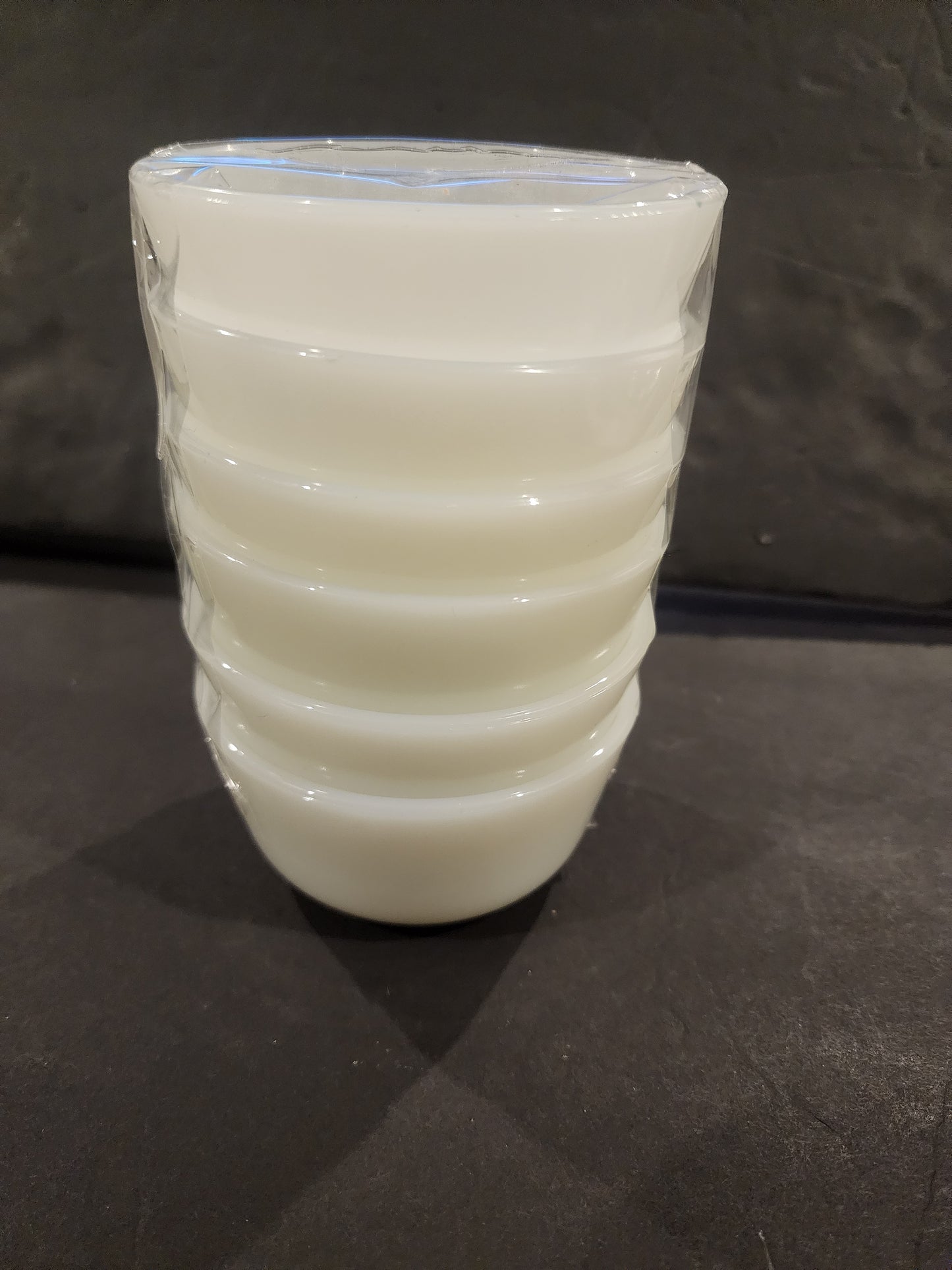 Anchor Hocking Fire King 6 oz Milk Glass Custard Cups Ramekins Set of 5