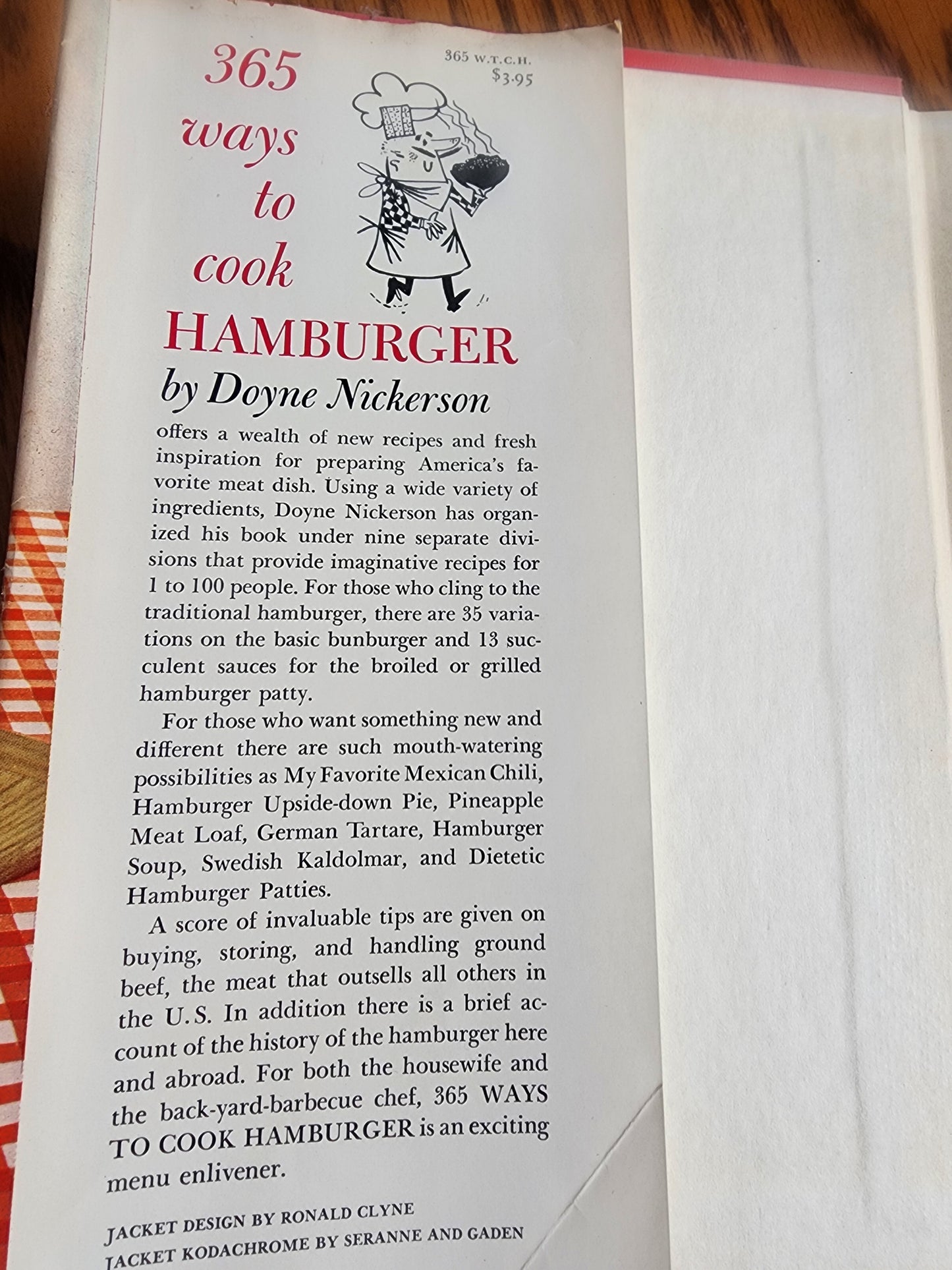 Vintage 365 ways to cook hamburger and other ground meat by Doyne Nickerson 1960